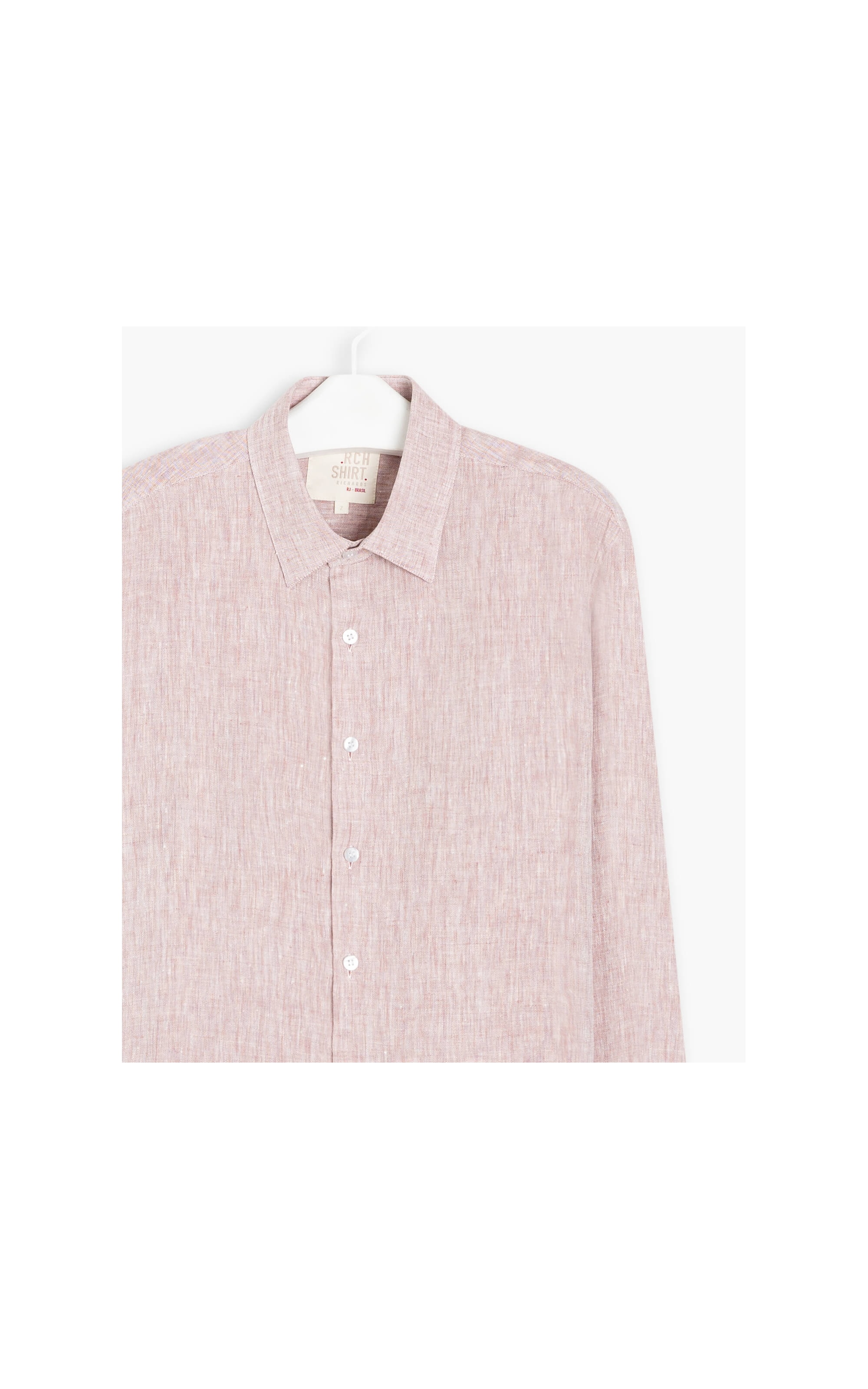 Camisa  Puro Linho  Cross Dye Blush