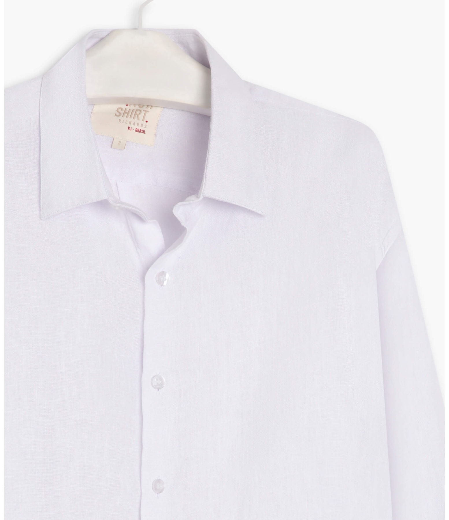 Camisa  Puro Linho  Cross Dye Branco