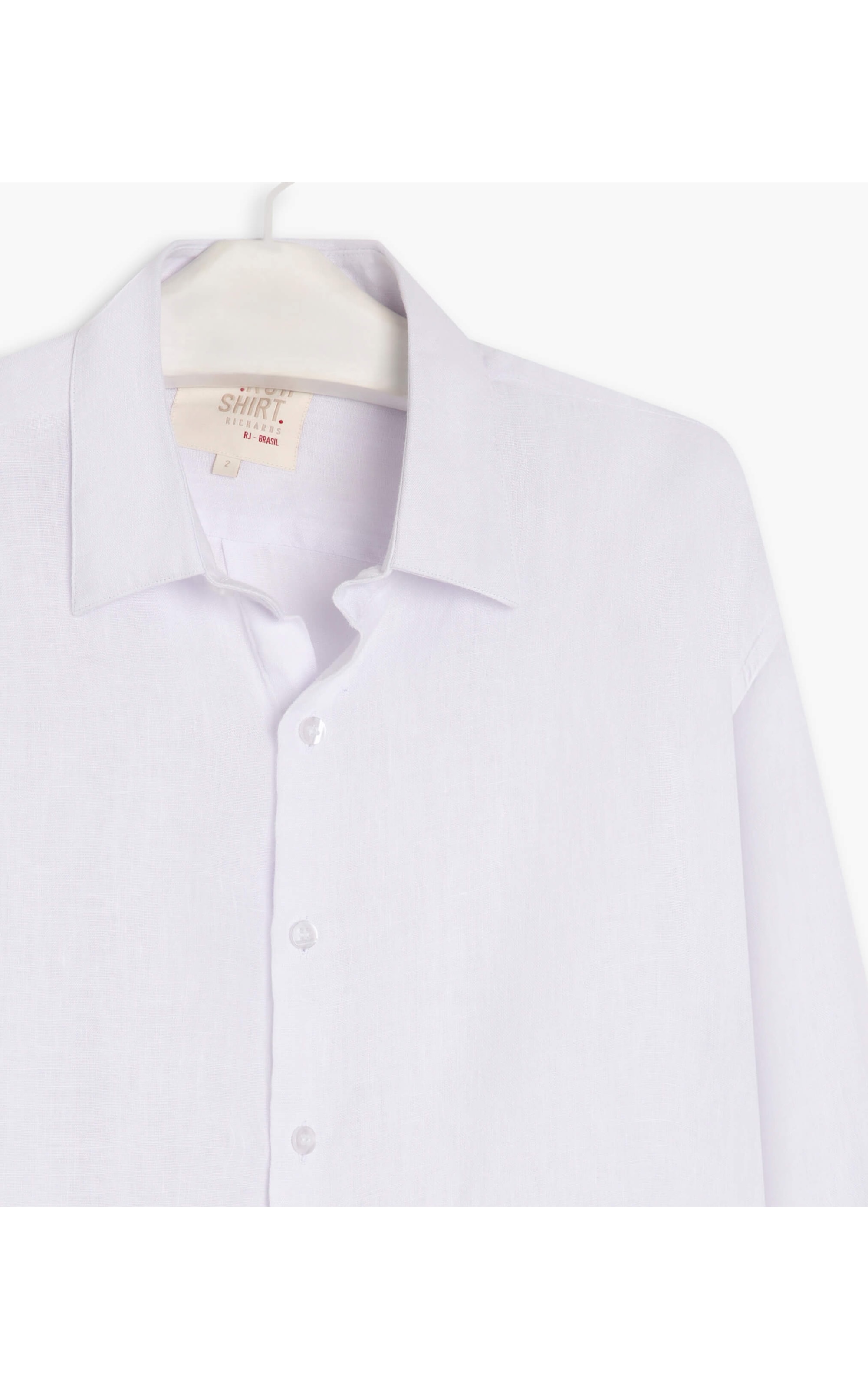 Camisa  Puro Linho  Cross Dye Branco