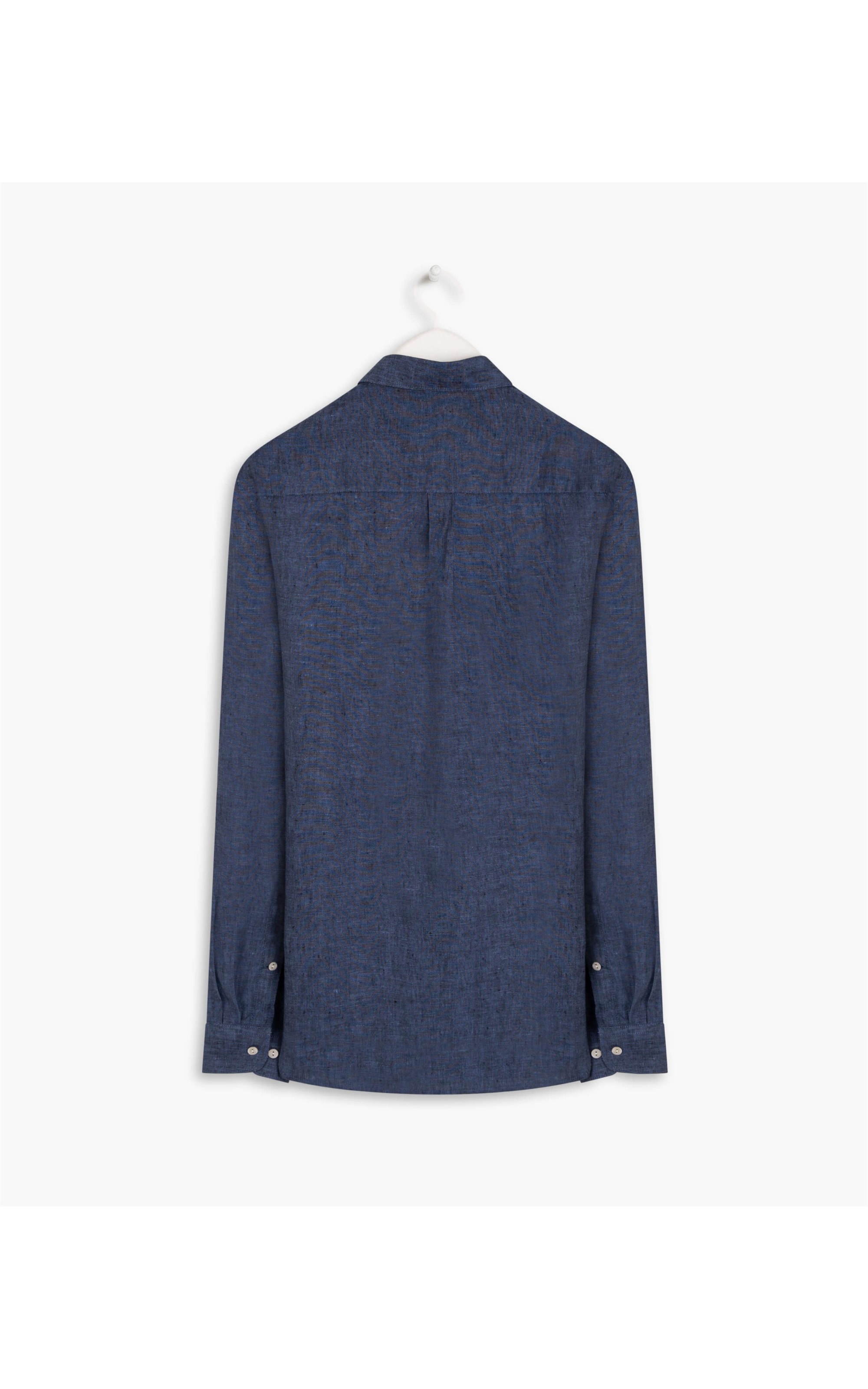 Camisa  Puro Linho Cross Dye Ml Marinho