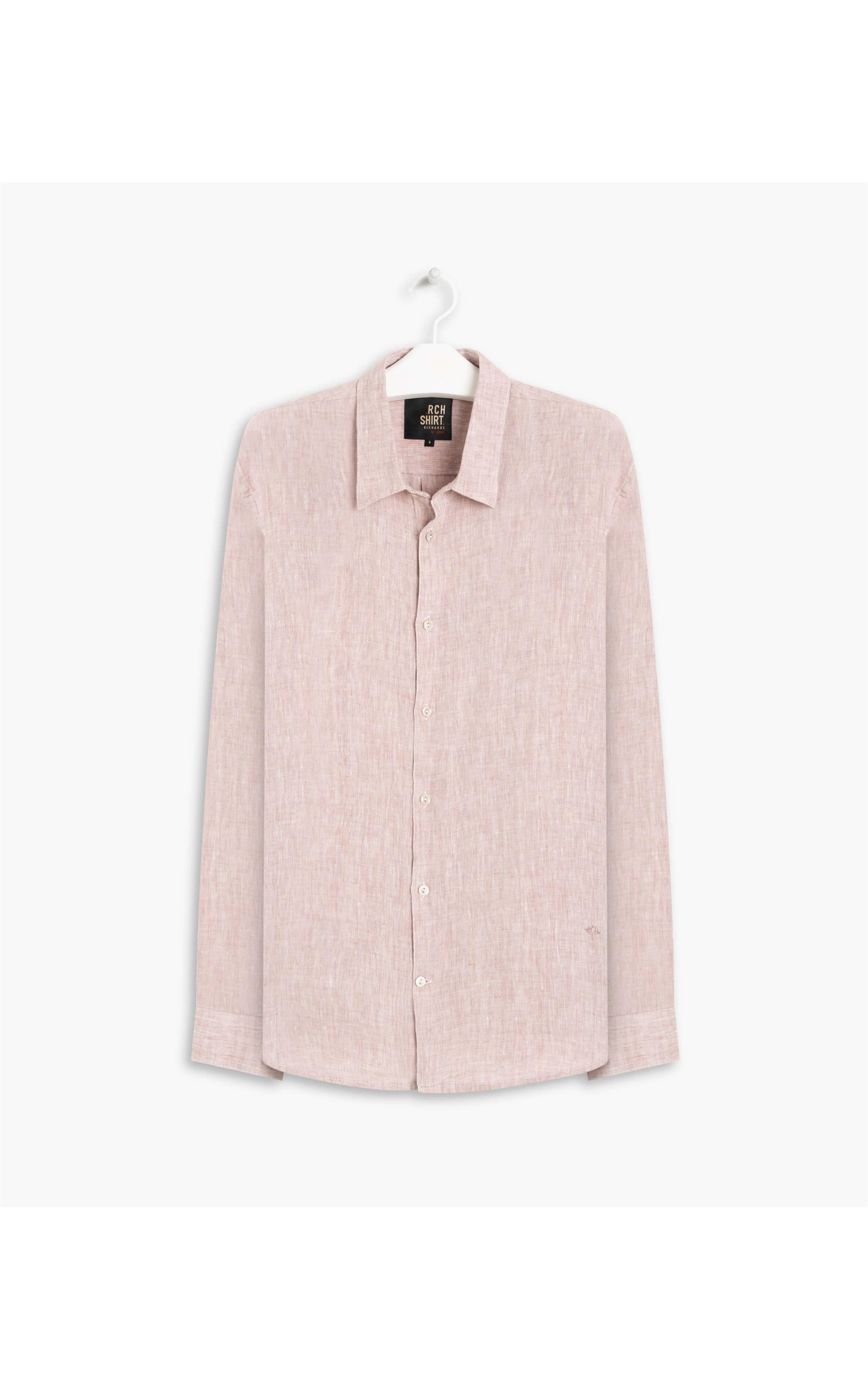 Camisa  Puro Linho  Cross Dye Ml Masculino Blush