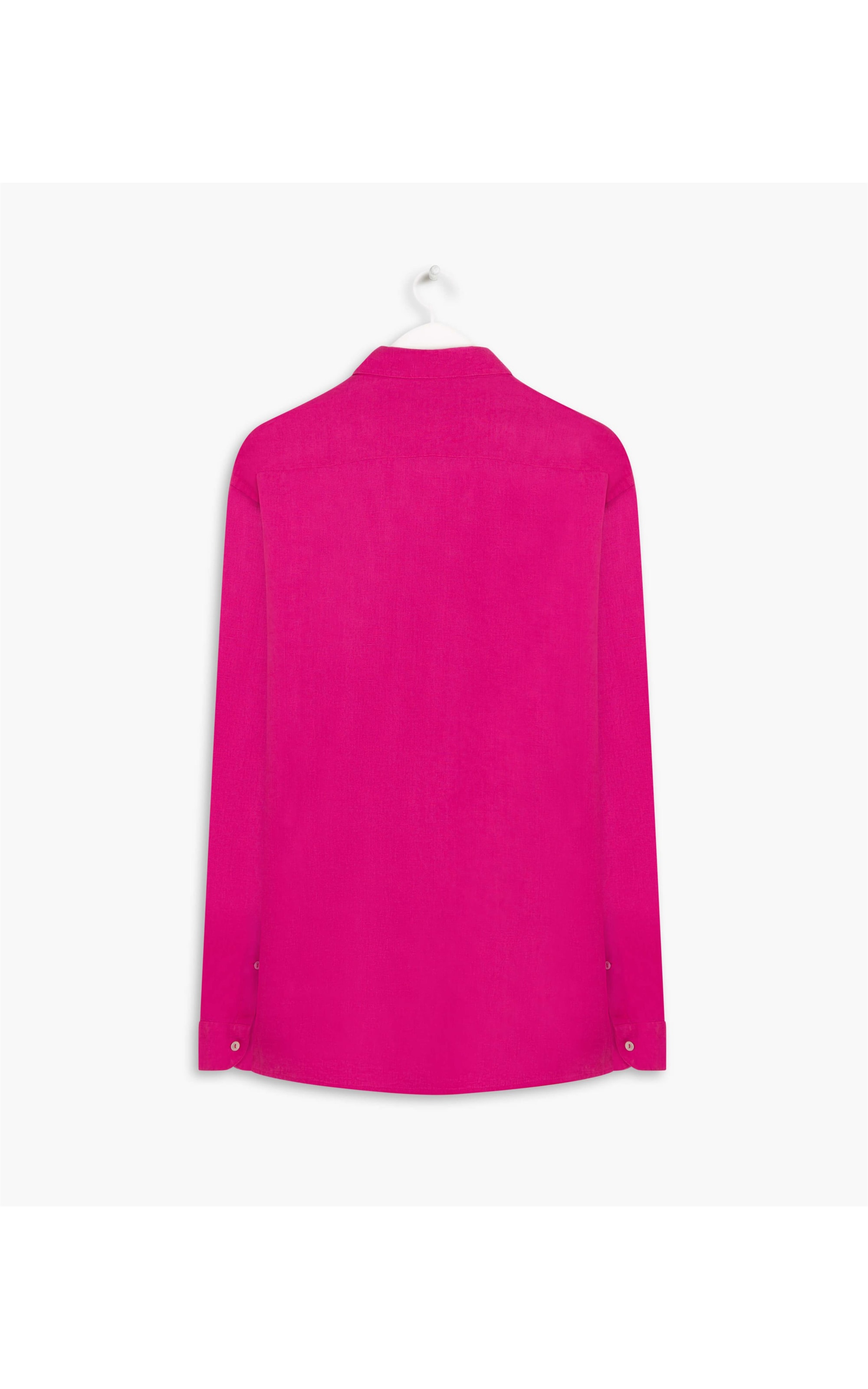 Camisa Puro Linho Cross Dye  Ml Rosa Shock
