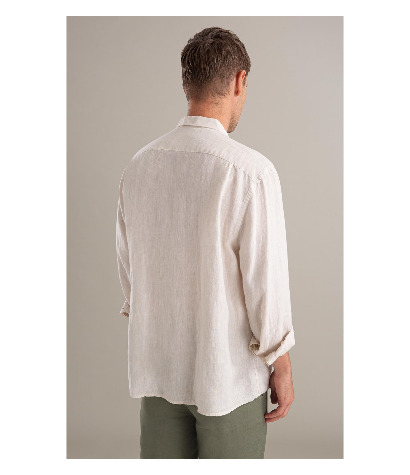 Camisa Puro Linho  Cross Dye Natural