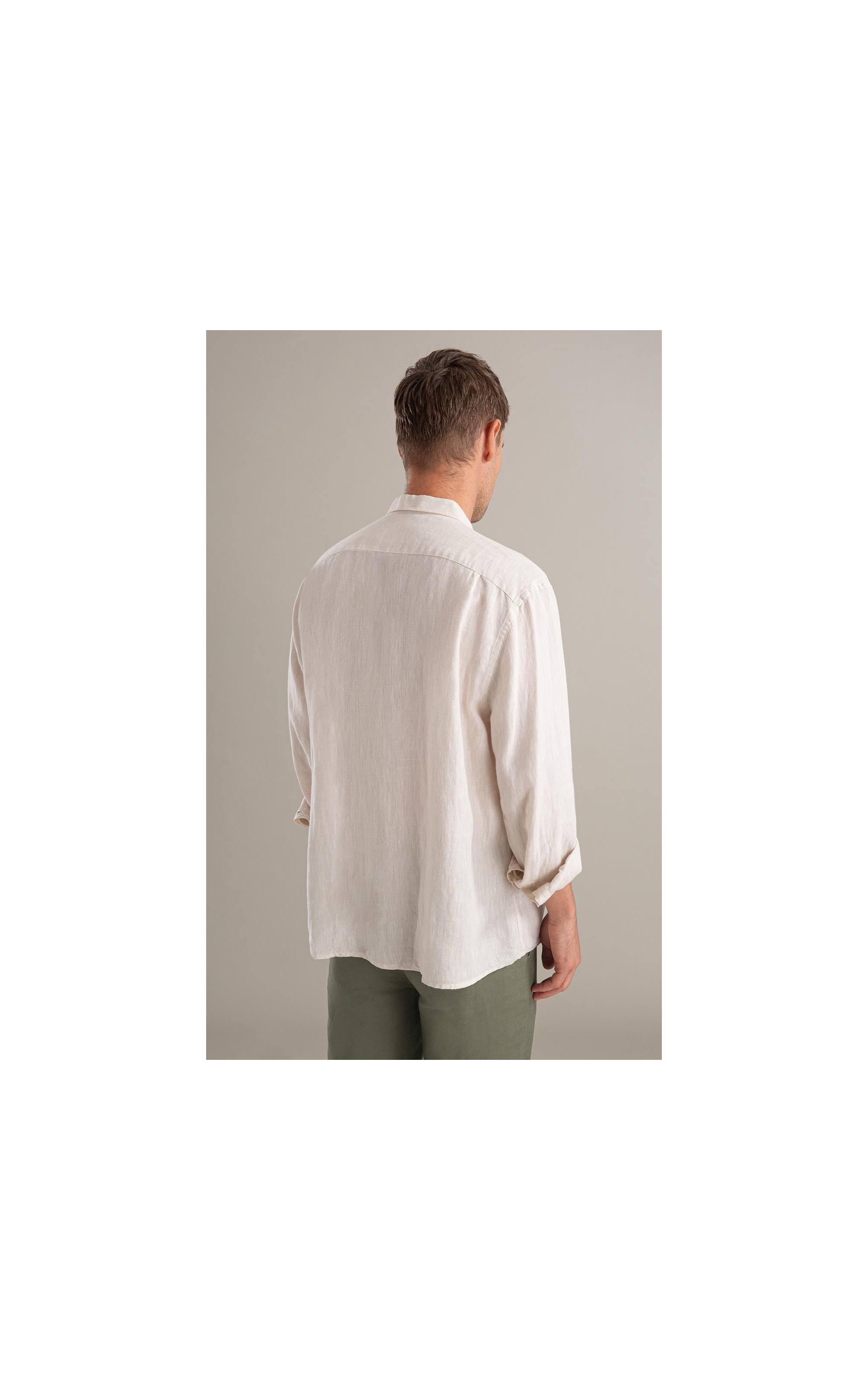 Camisa Puro Linho  Cross Dye Natural