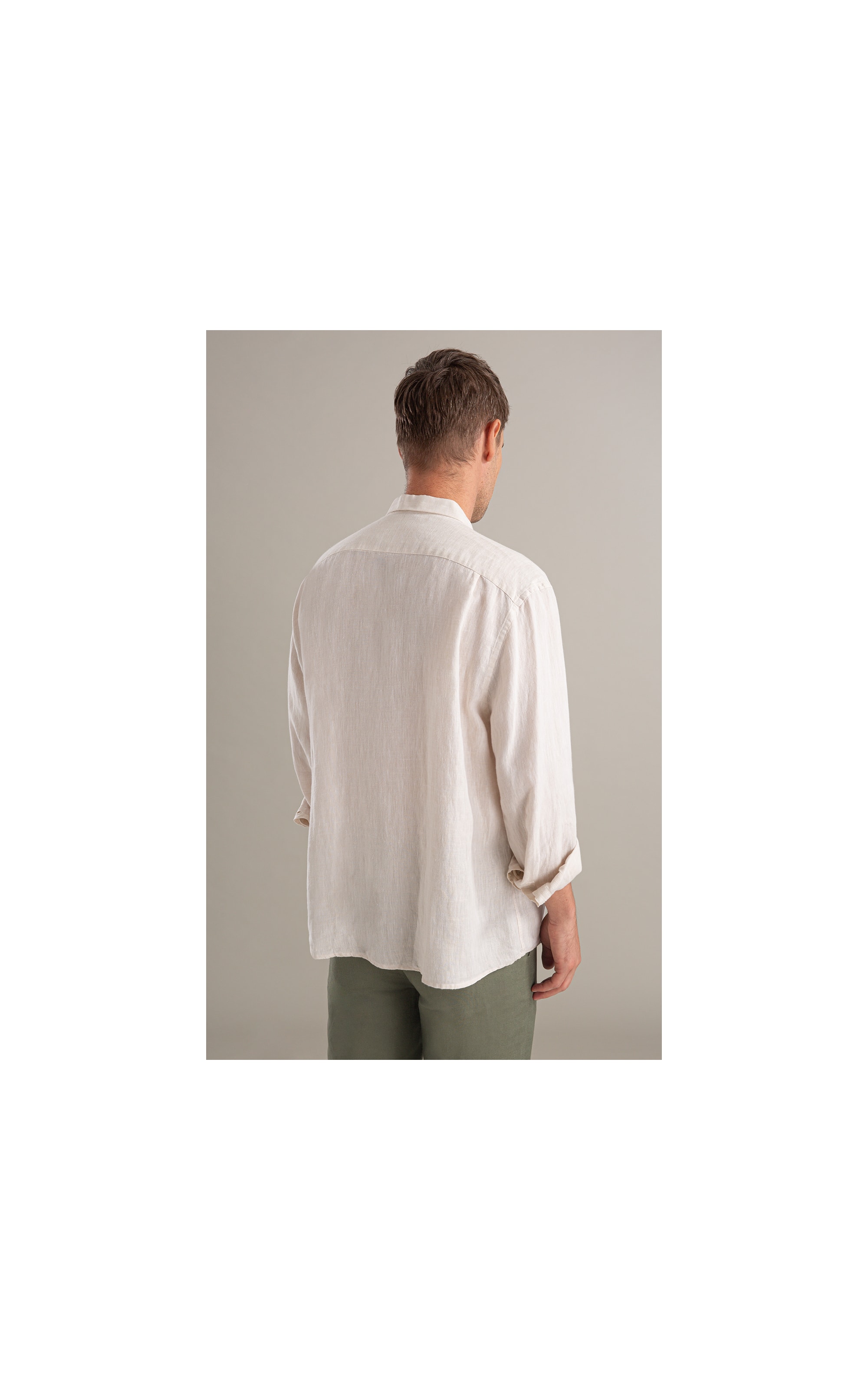 Camisa  Puro Linho  Cross Dye Natural