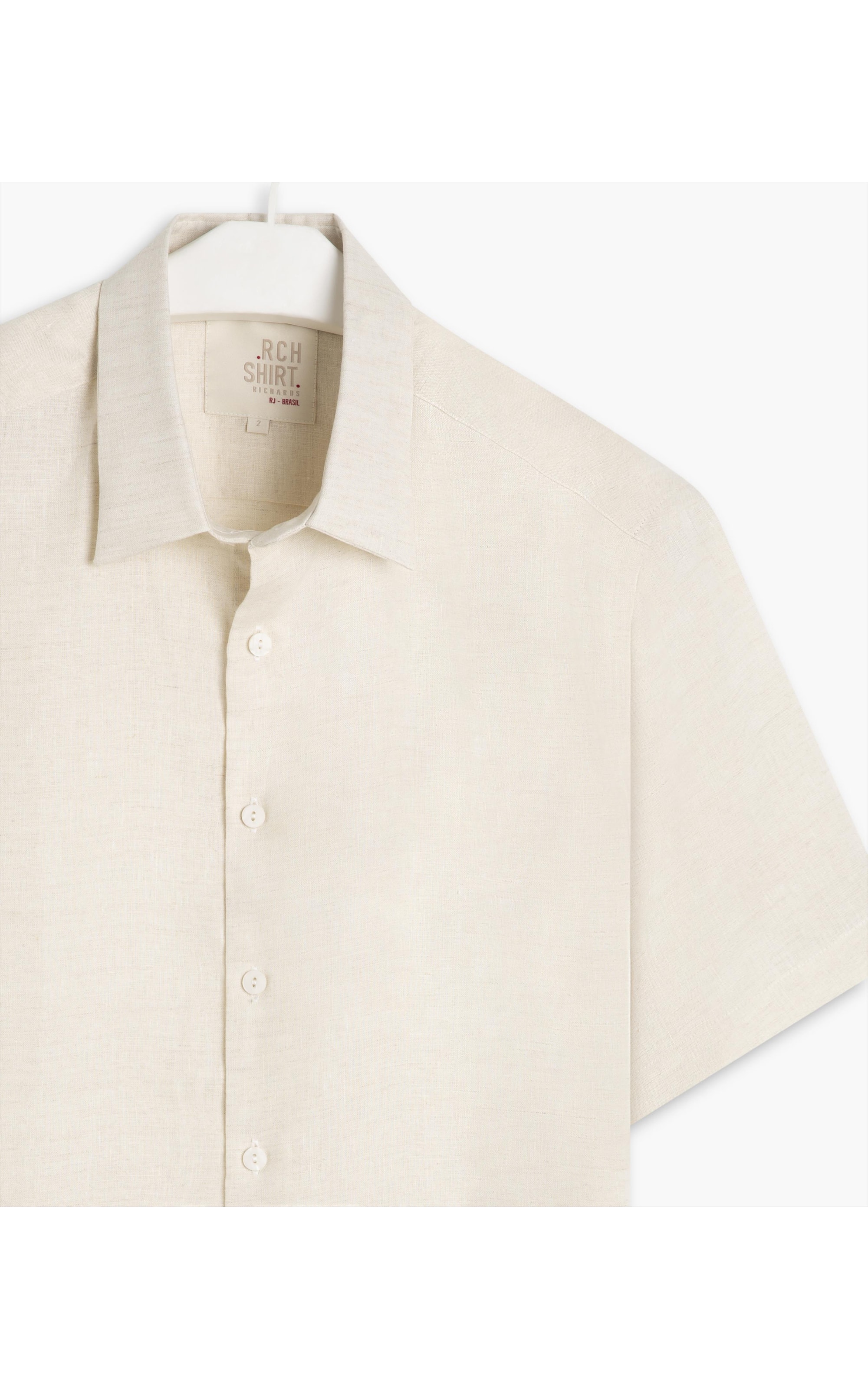 Camisa Puro Linho  Cross Dye Natural