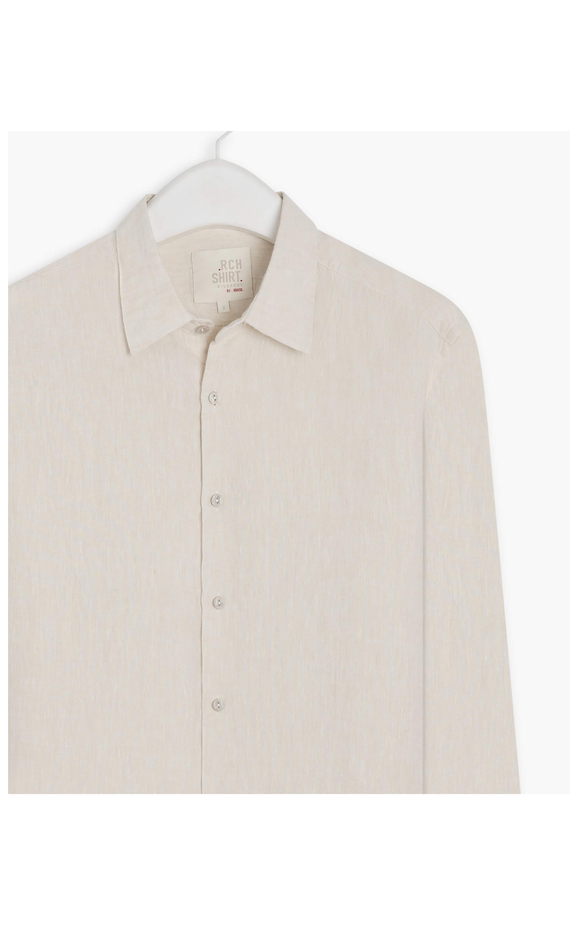 Camisa  Puro Linho  Cross Dye Prata