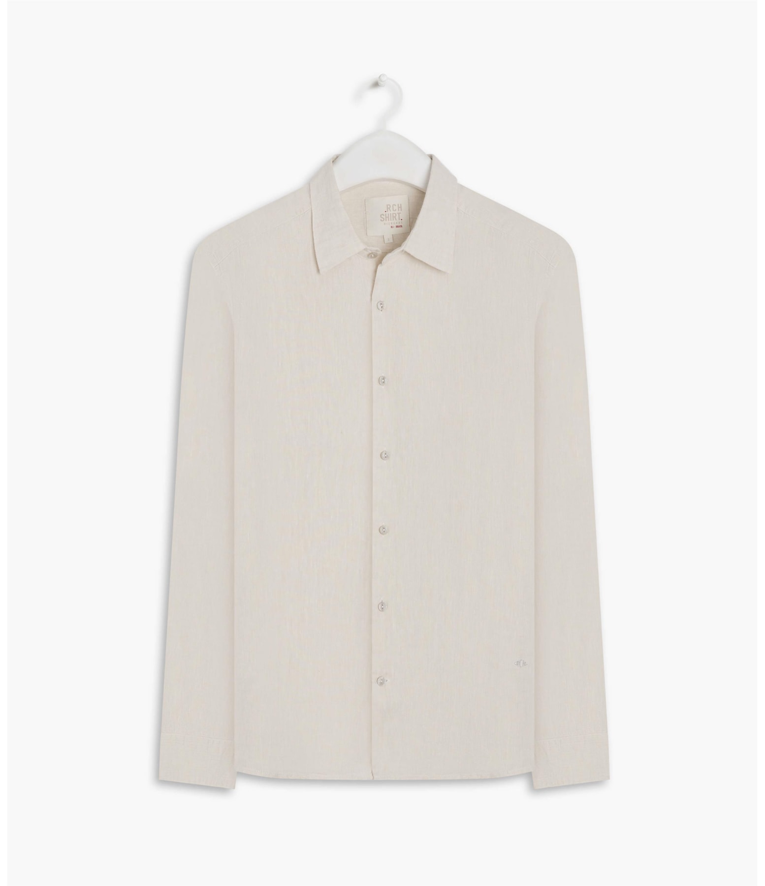 Camisa  Puro Linho  Cross Dye Prata