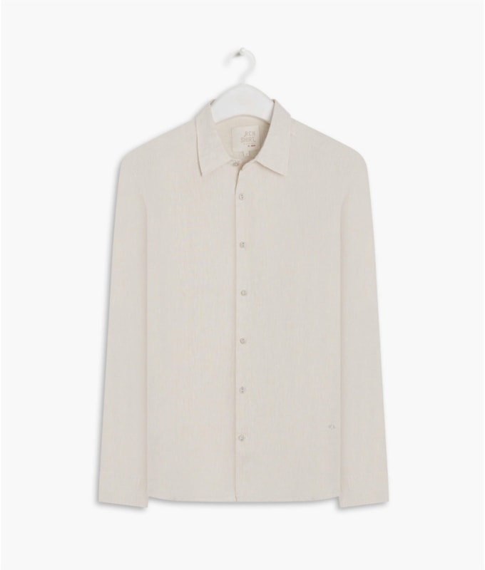 Camisa  Puro Linho  Cross Dye Prata