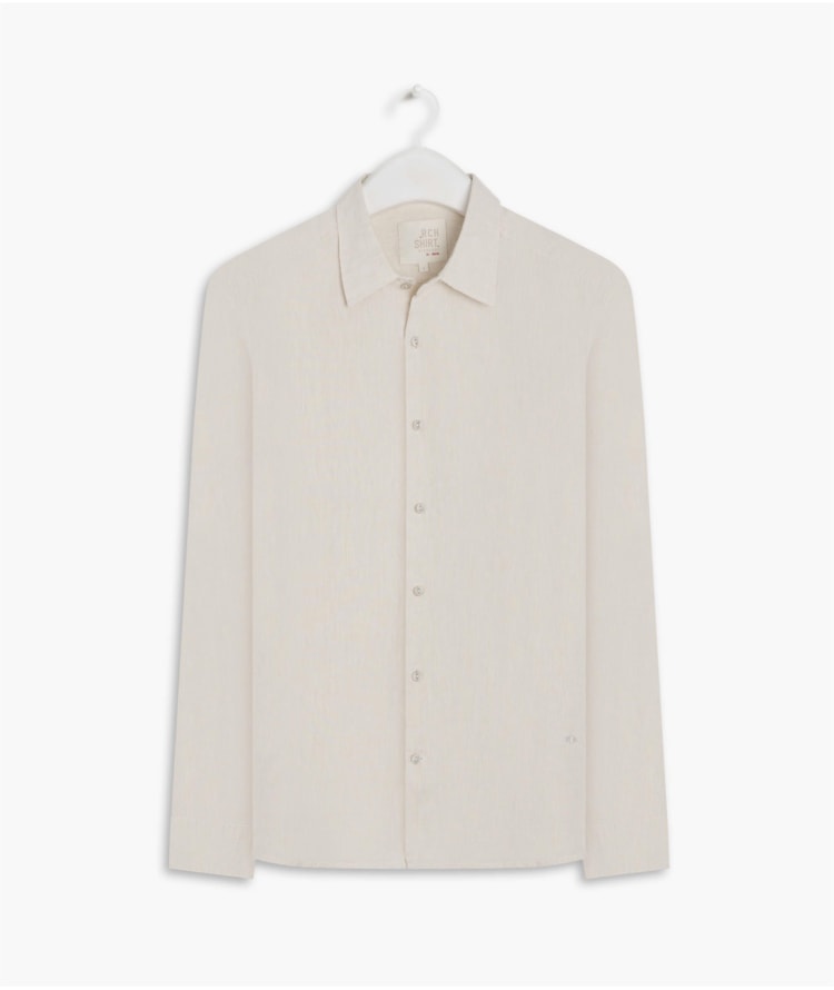Camisa  Puro Linho  Cross Dye Prata