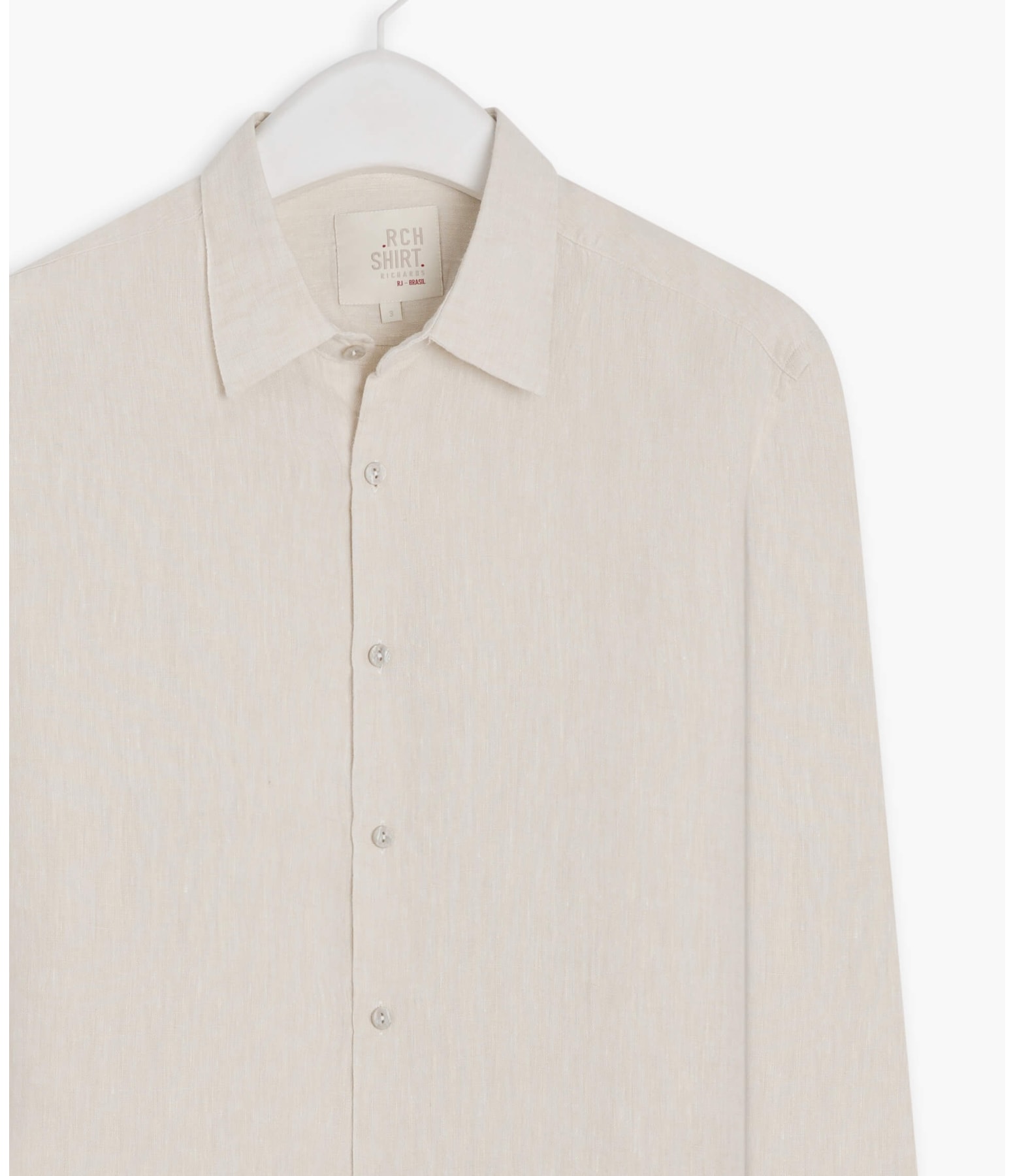 Camisa  Puro Linho  Cross Dye Prata