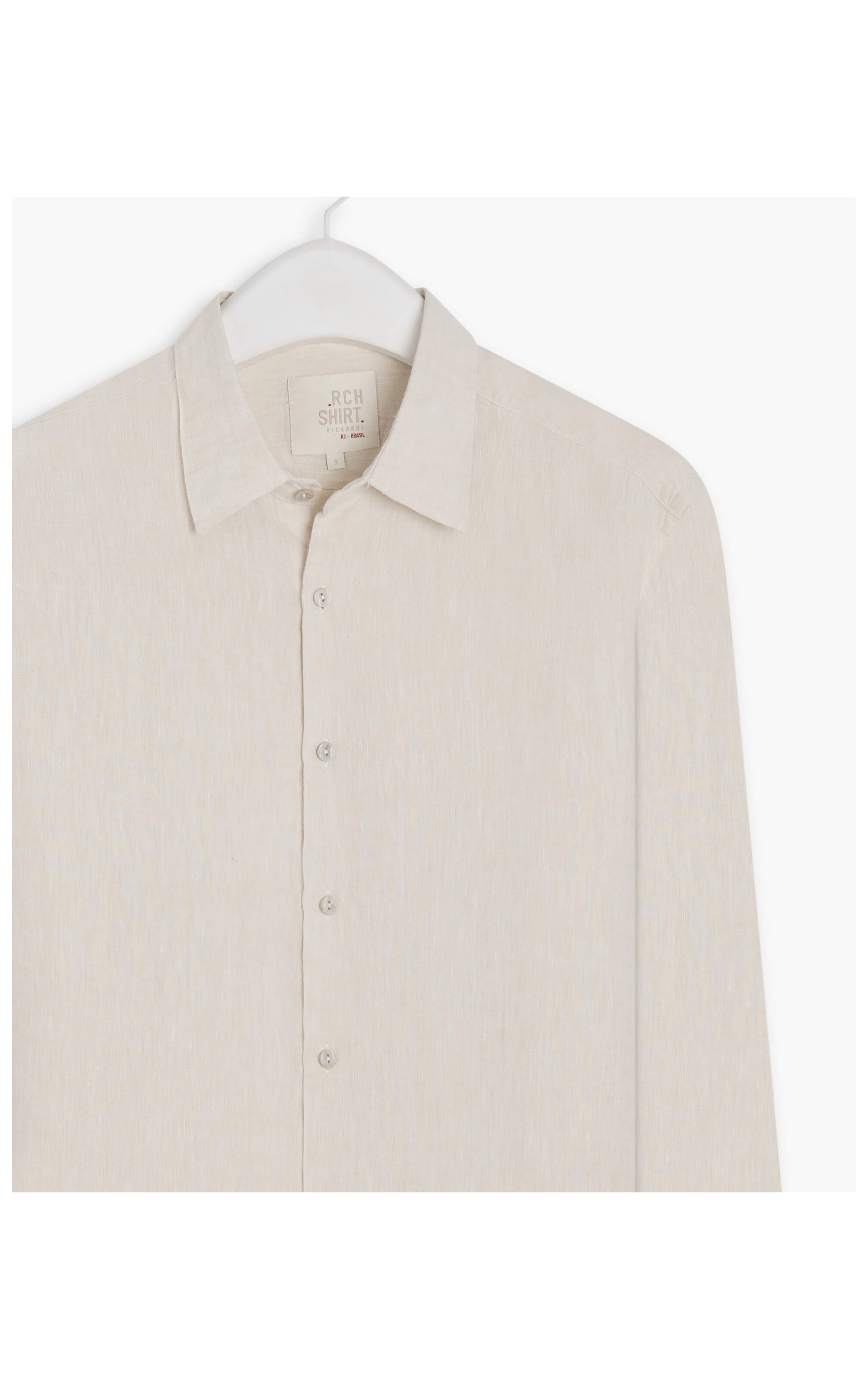 Camisa  Puro Linho  Cross Dye Prata