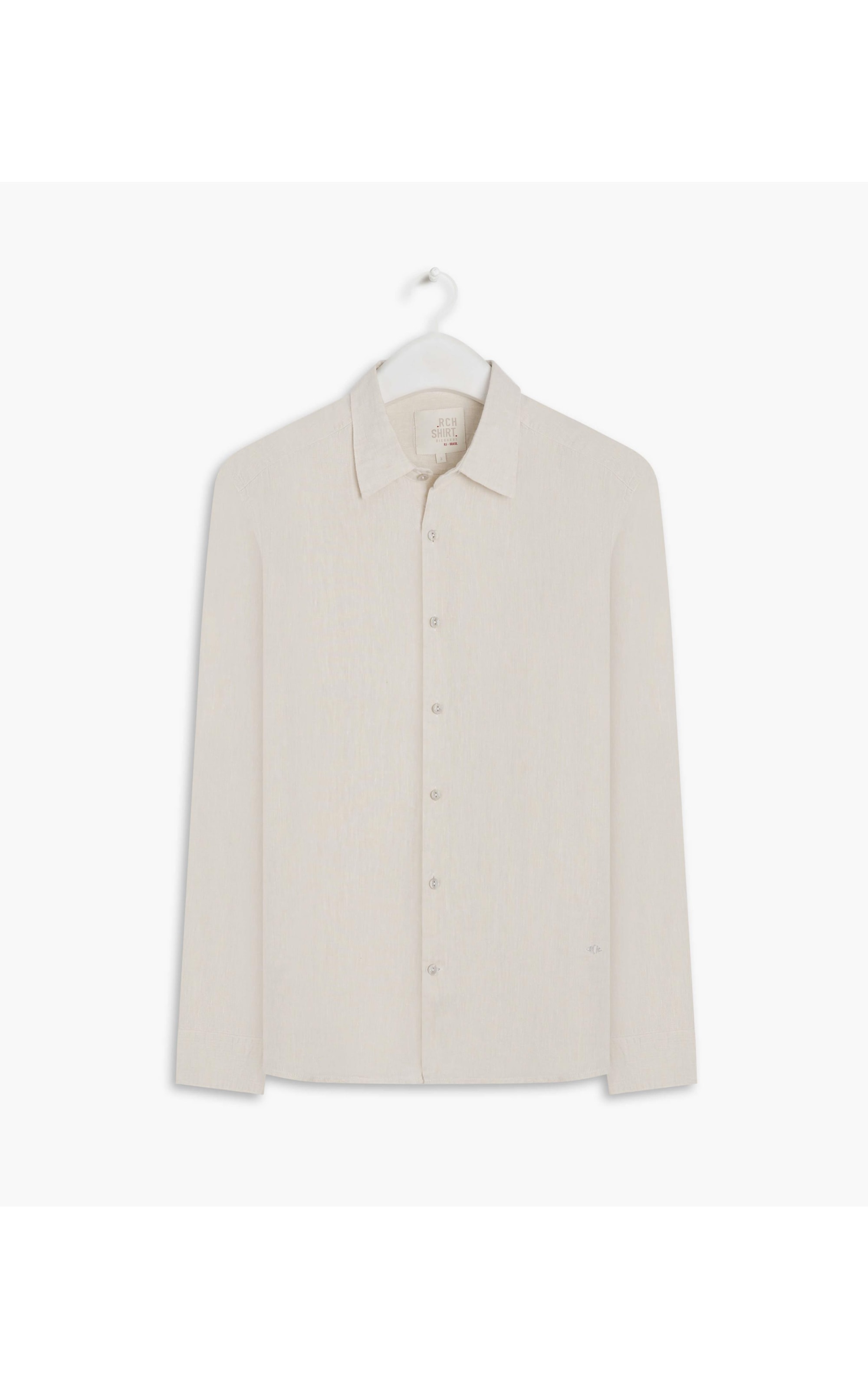 Camisa  Puro Linho  Cross Dye Prata