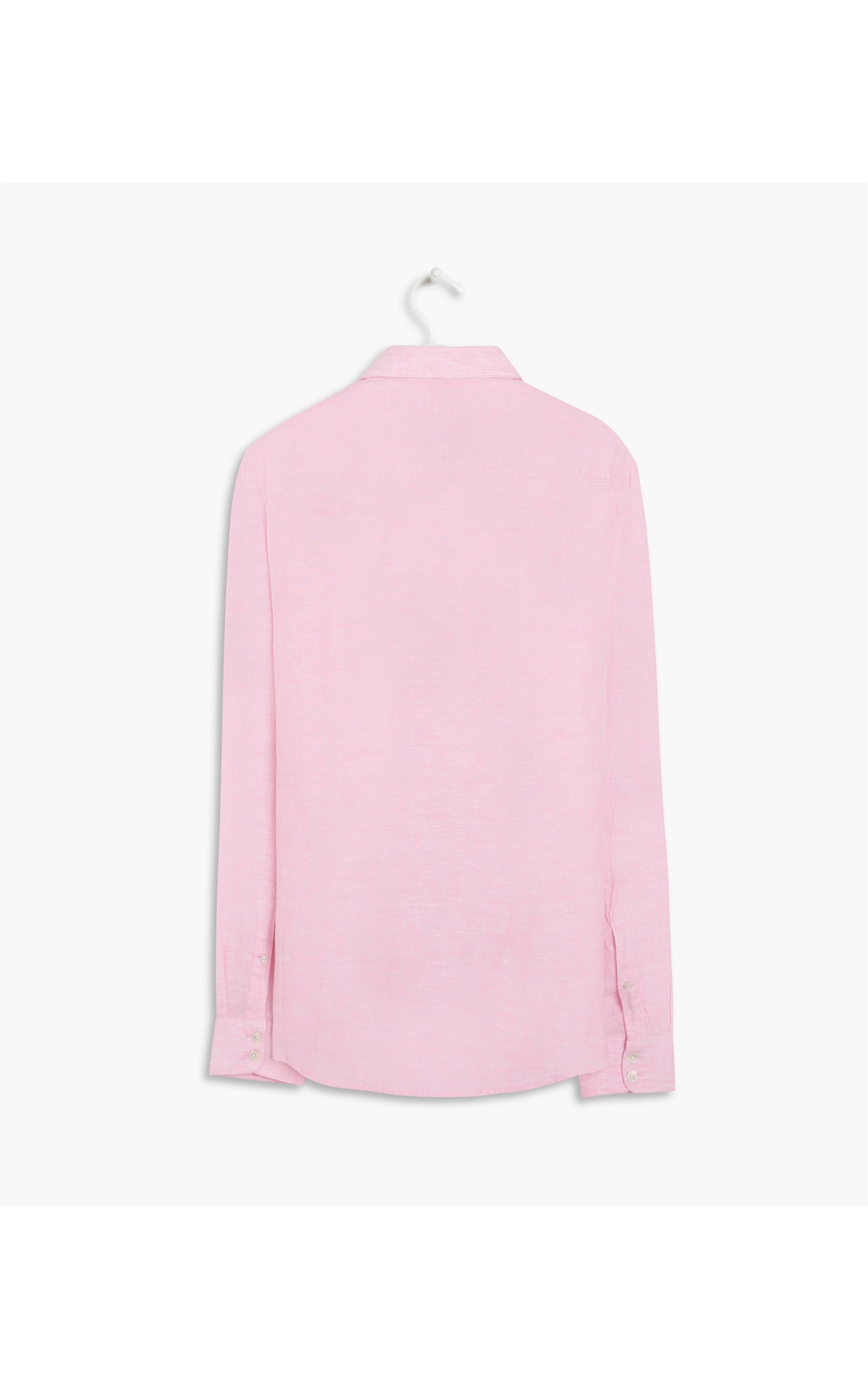 Camisa  Puro Linho  Cross Dye Rosa