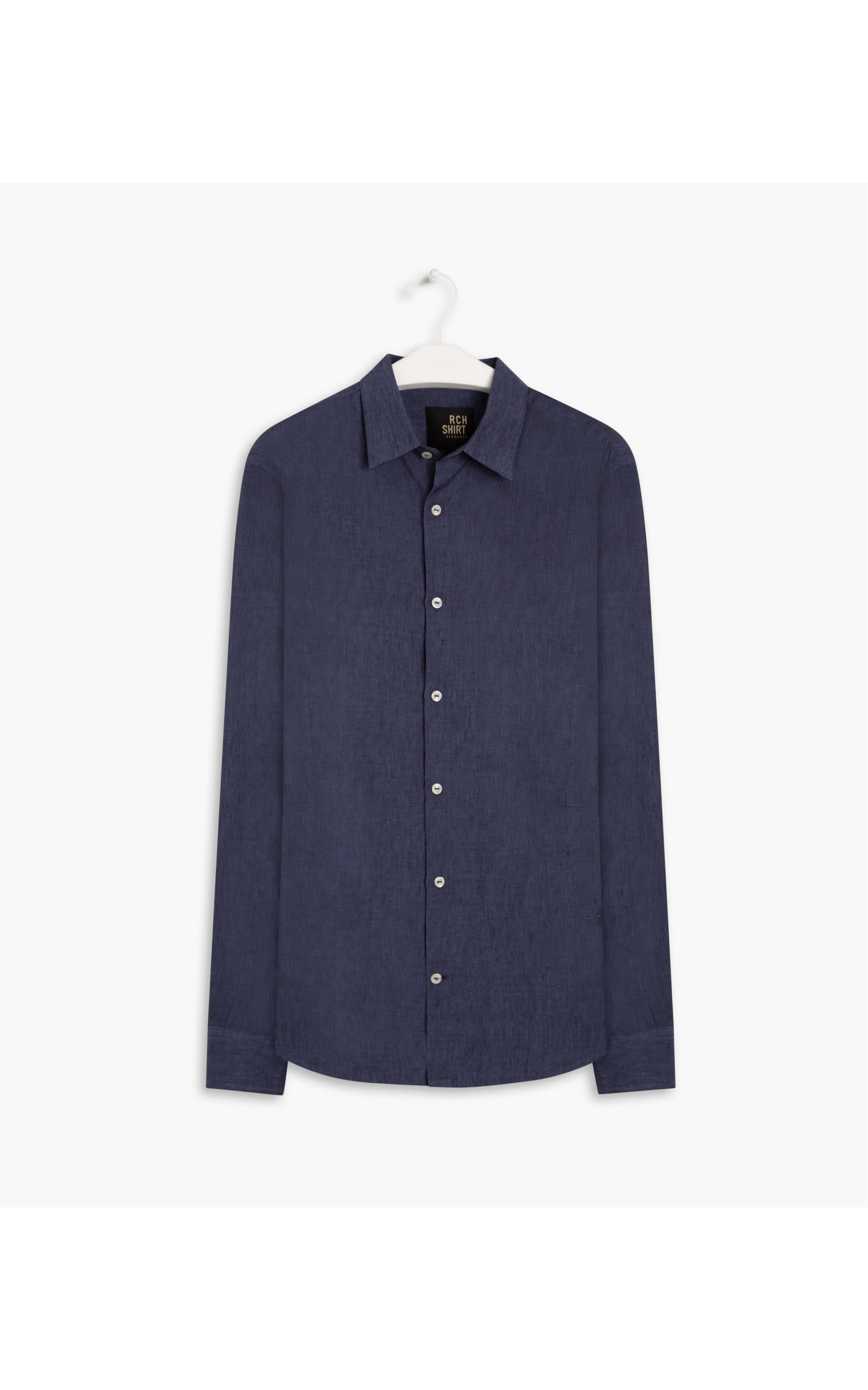 Camisa Puro Linho  Cross Marinho