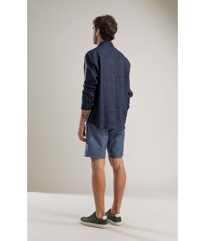 Camisa  Puro Linho  Dark Navy