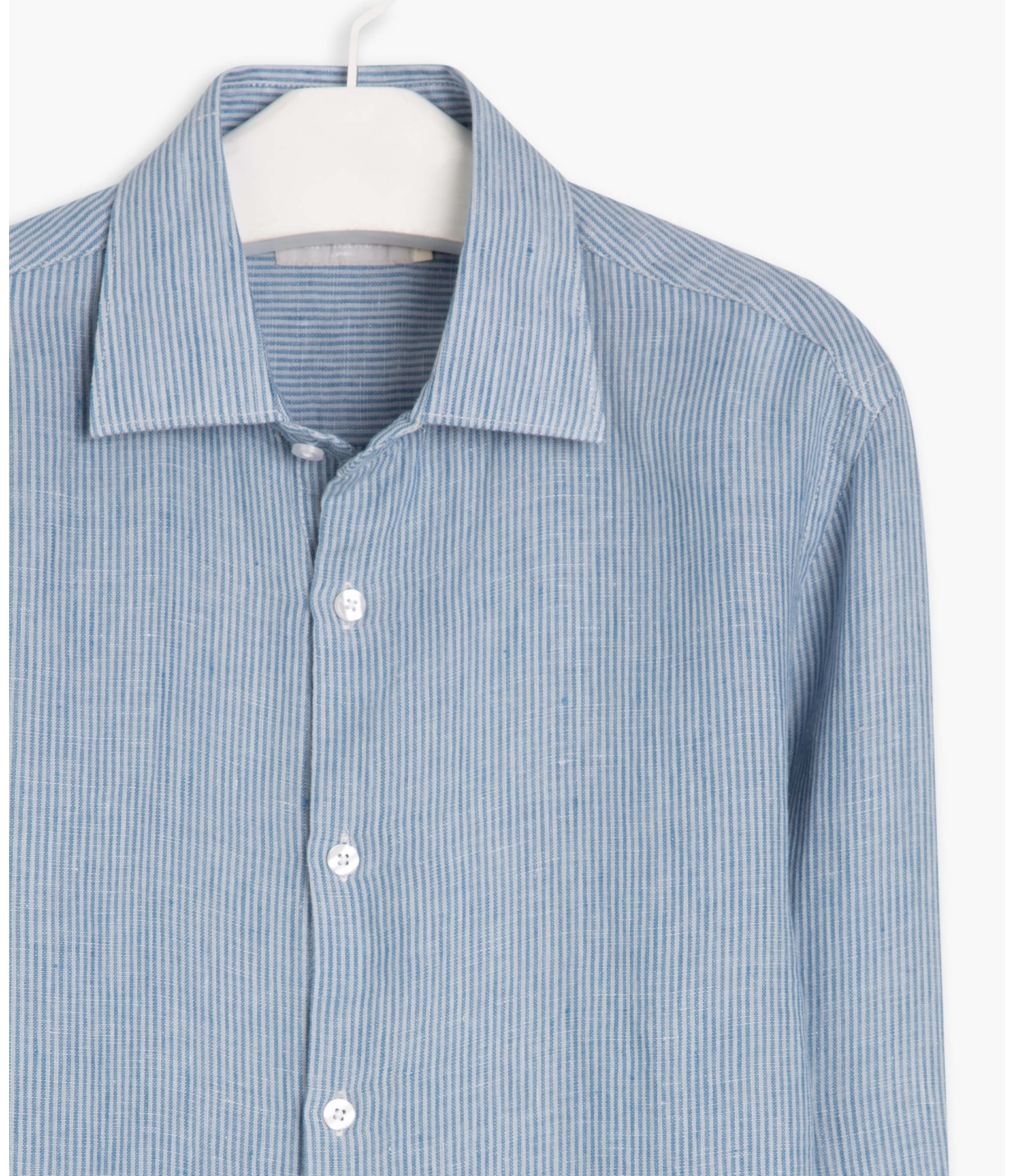 Camisa  Puro Linho  Davi Azul Bic