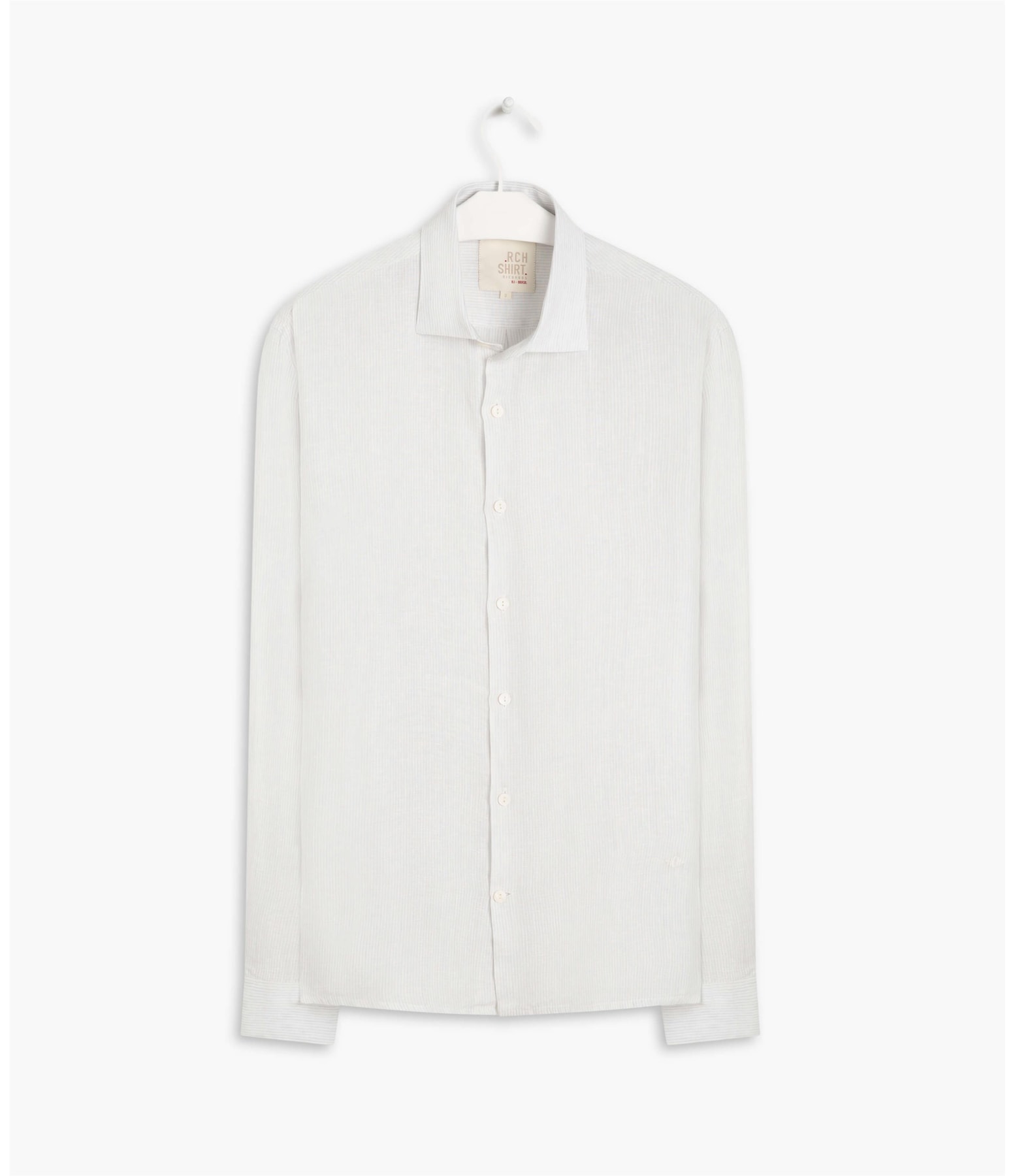 Camisa  Puro Linho  Davi Cinza Claro