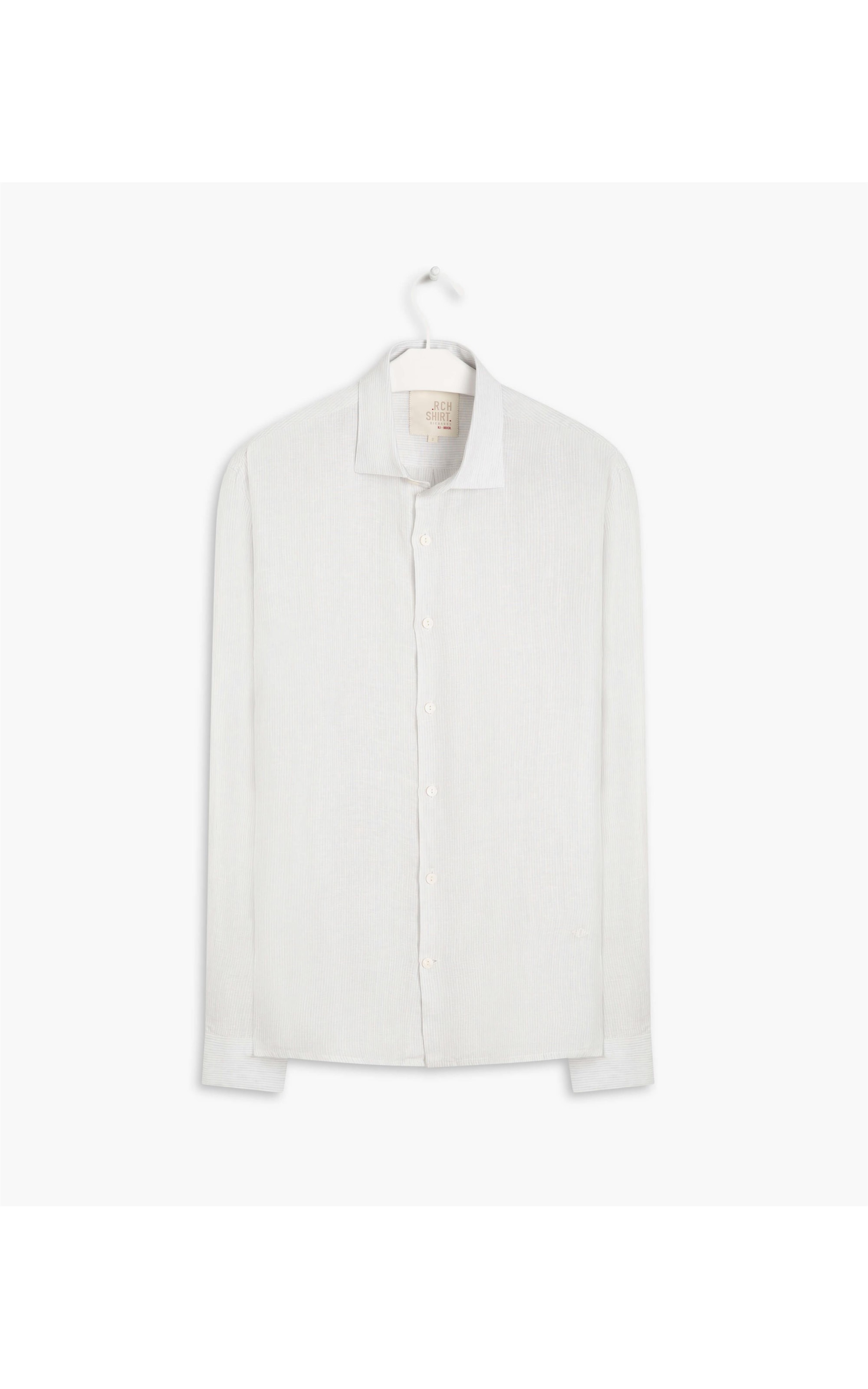 Camisa  Puro Linho  Davi Cinza Claro