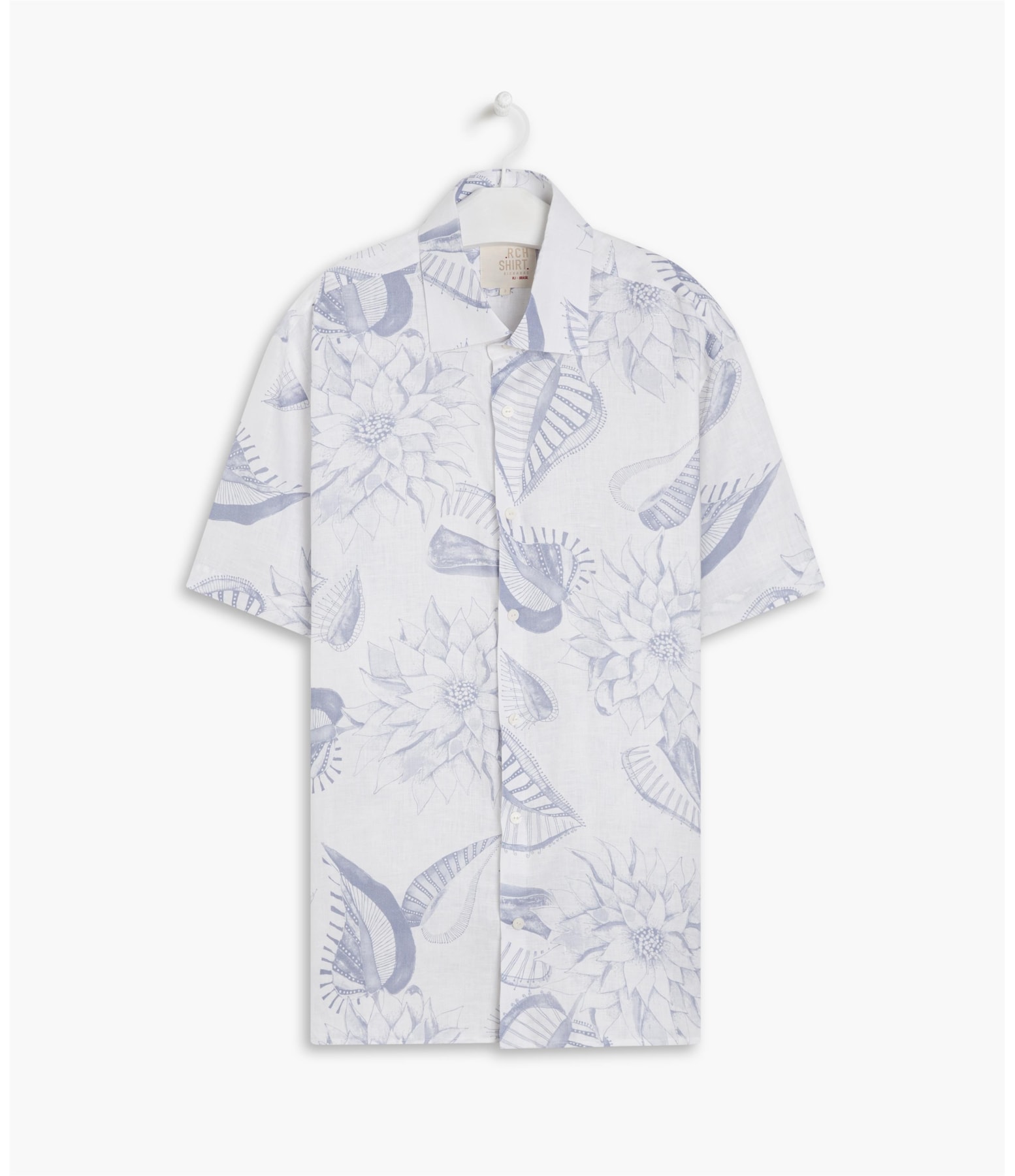 Camisa Puro Linho Estampada Dalia Mc Hortencia