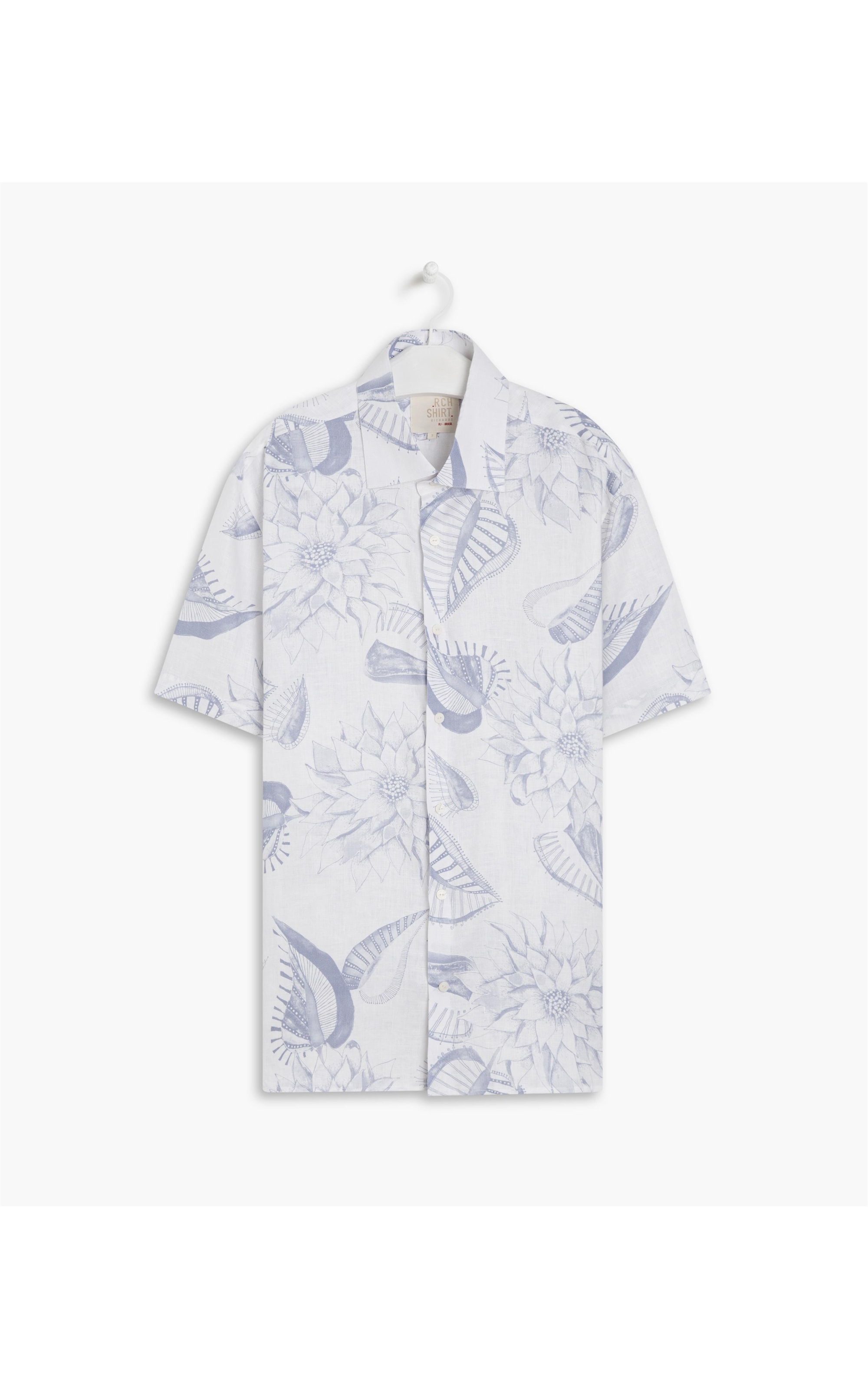 Camisa Puro Linho Estampada Dalia Mc Hortencia