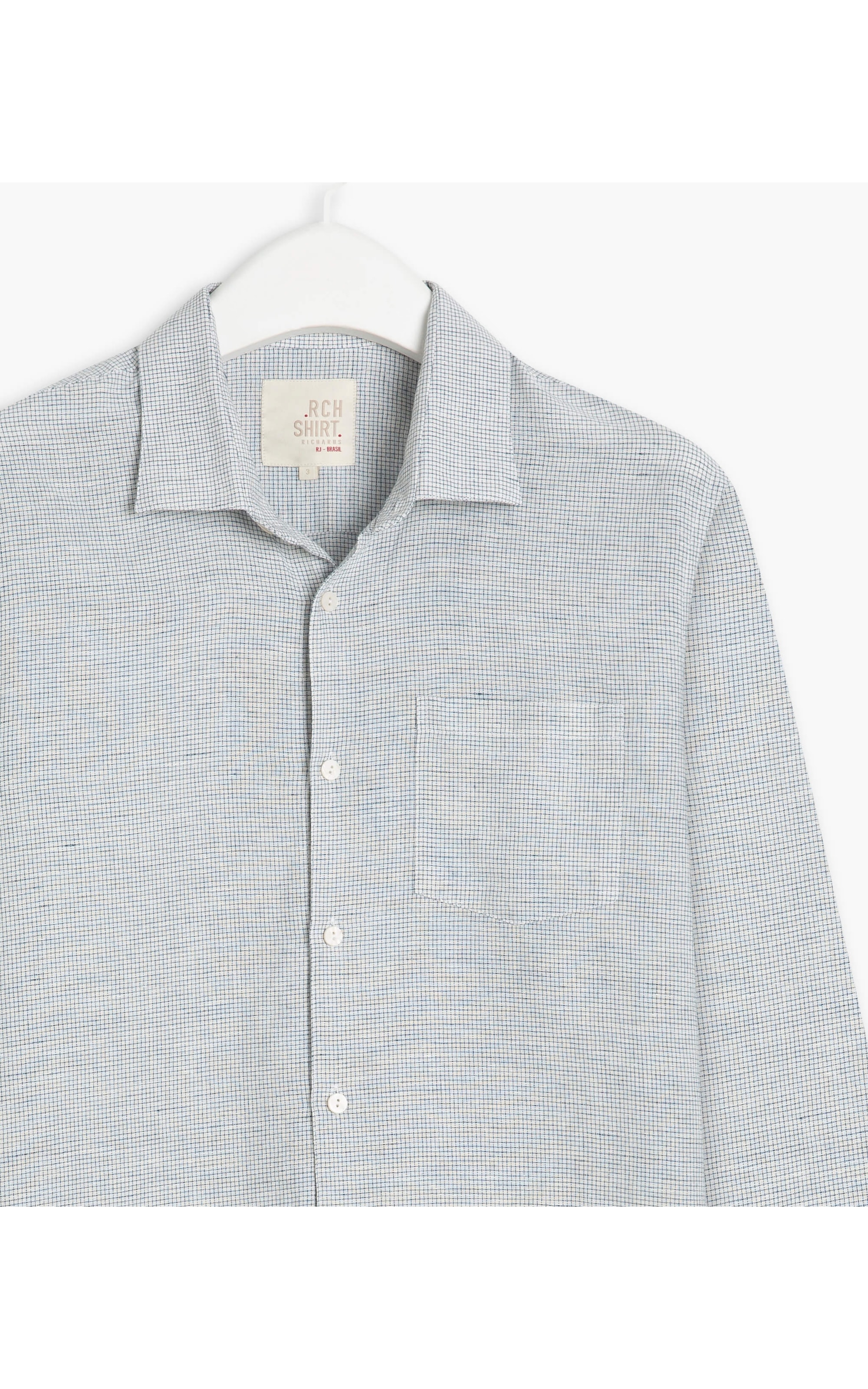 Camisa Puro Linho Felipe  Blend Ml Marinho