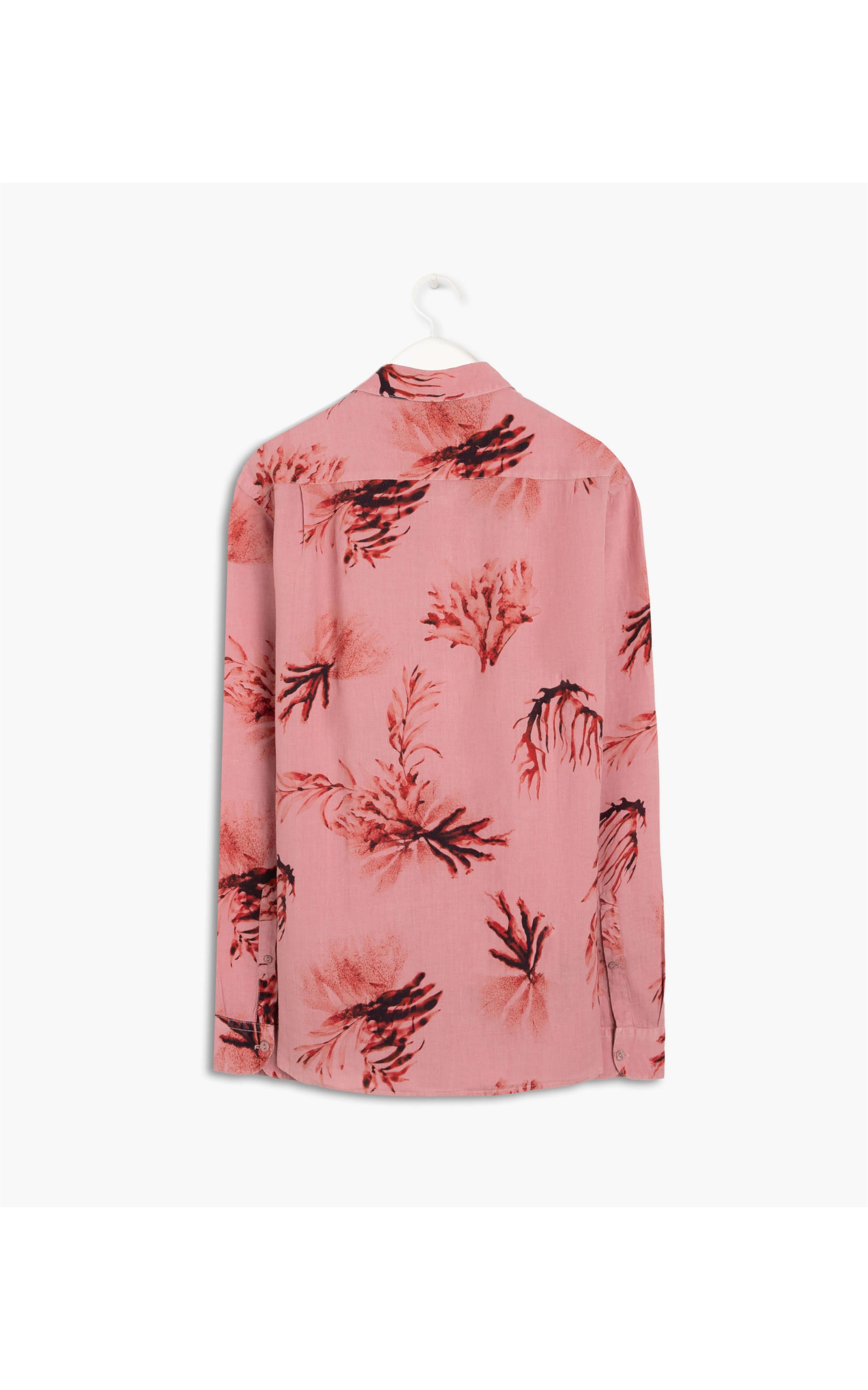 Camisa Puro Linho Fiji Estampada Ml Rosê
