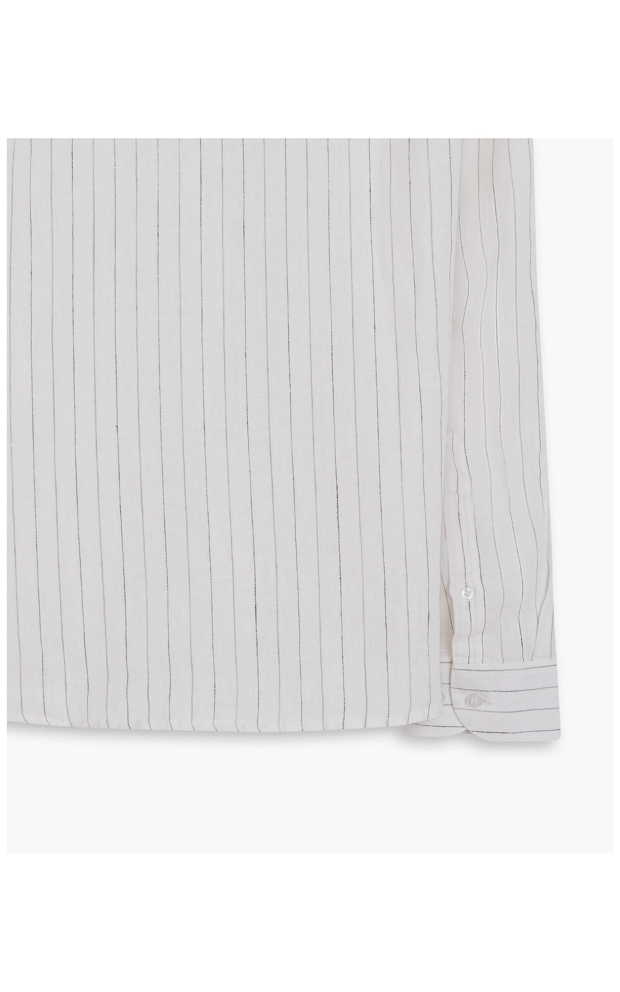 Camisa  Puro Linho  Ft Ml Masculino Cinza Medio