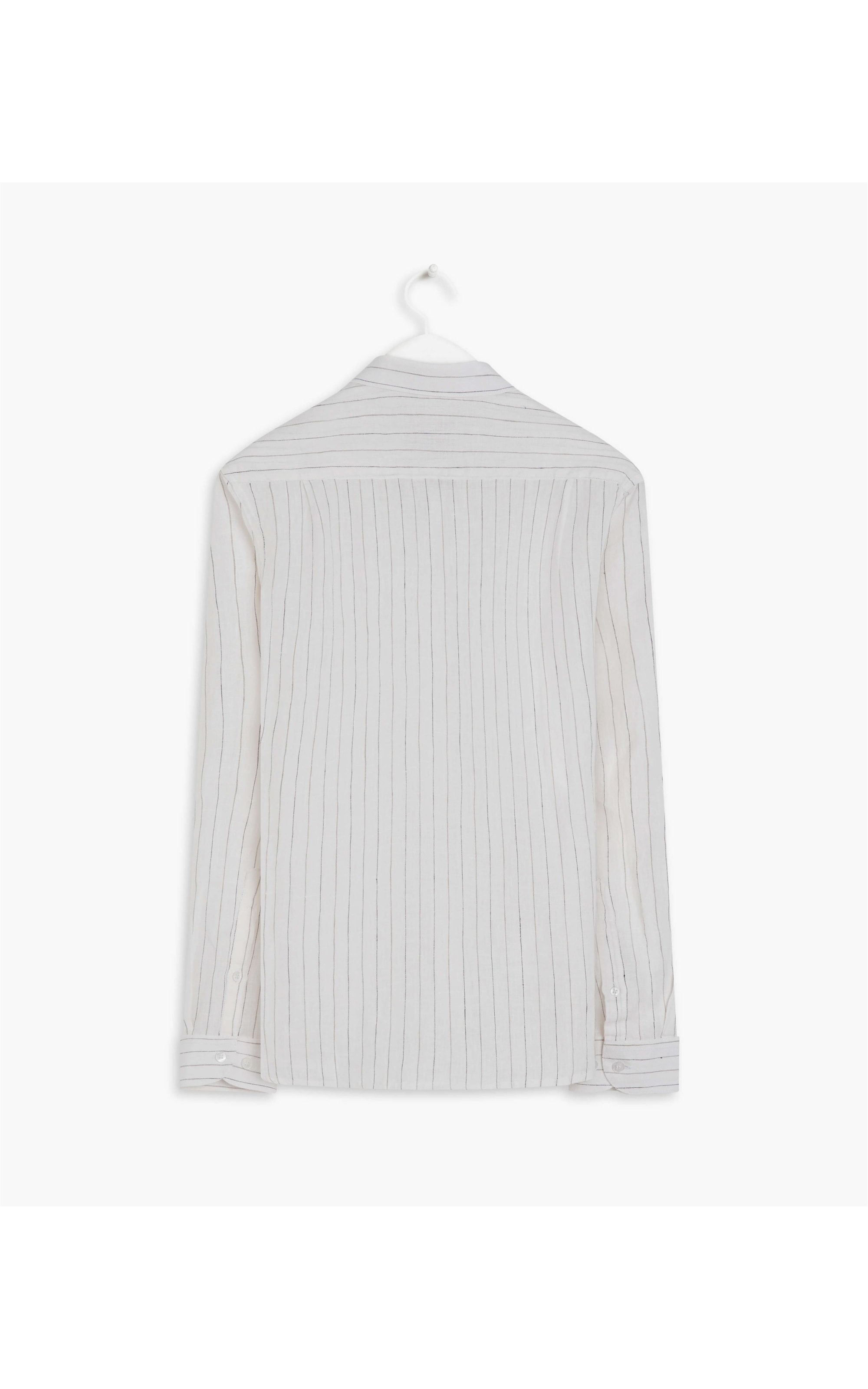 Camisa  Puro Linho  Ft Ml Masculino Cinza Medio