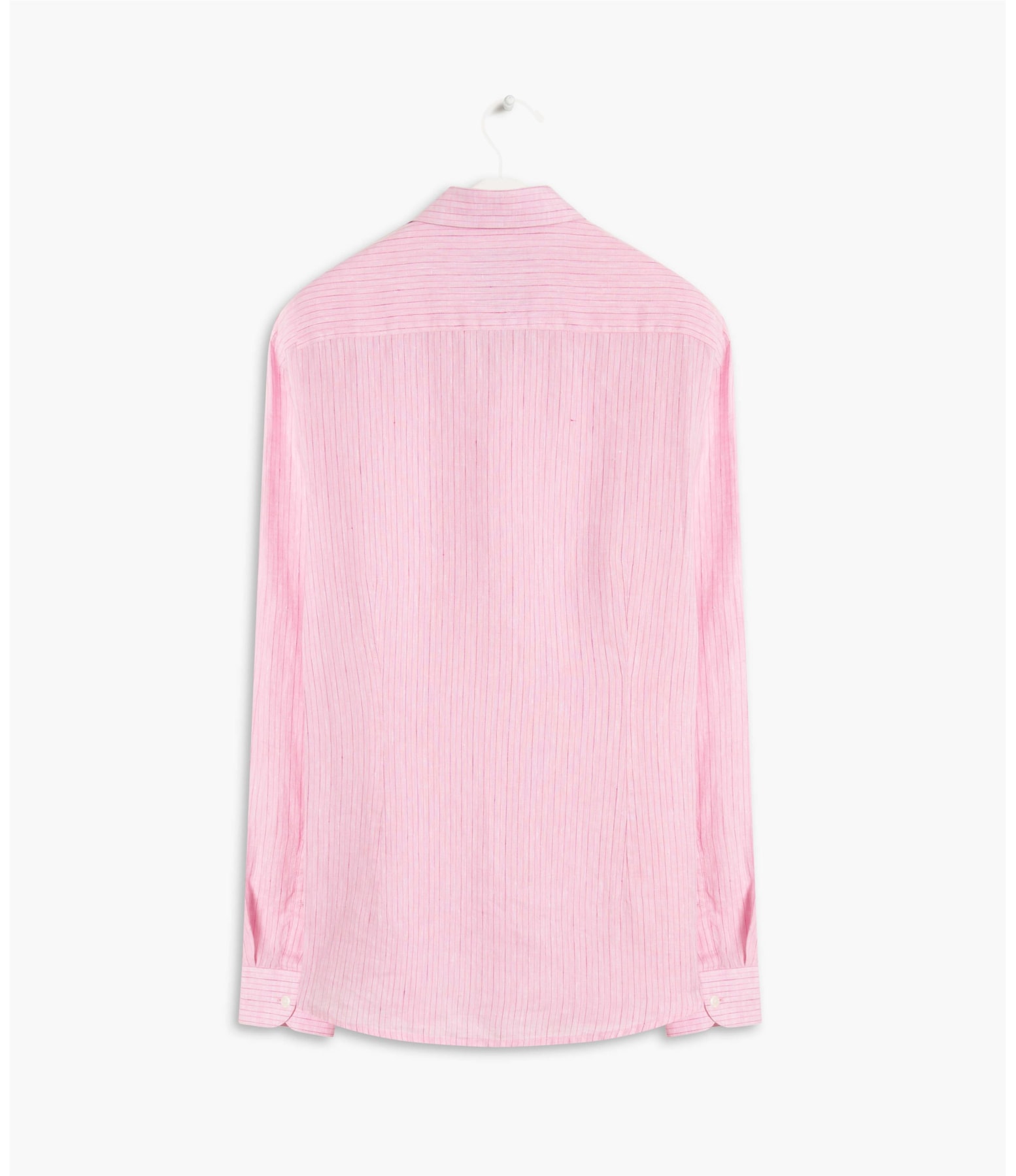 Camisa Puro Linho Gabriel Listrada Ml Rosa