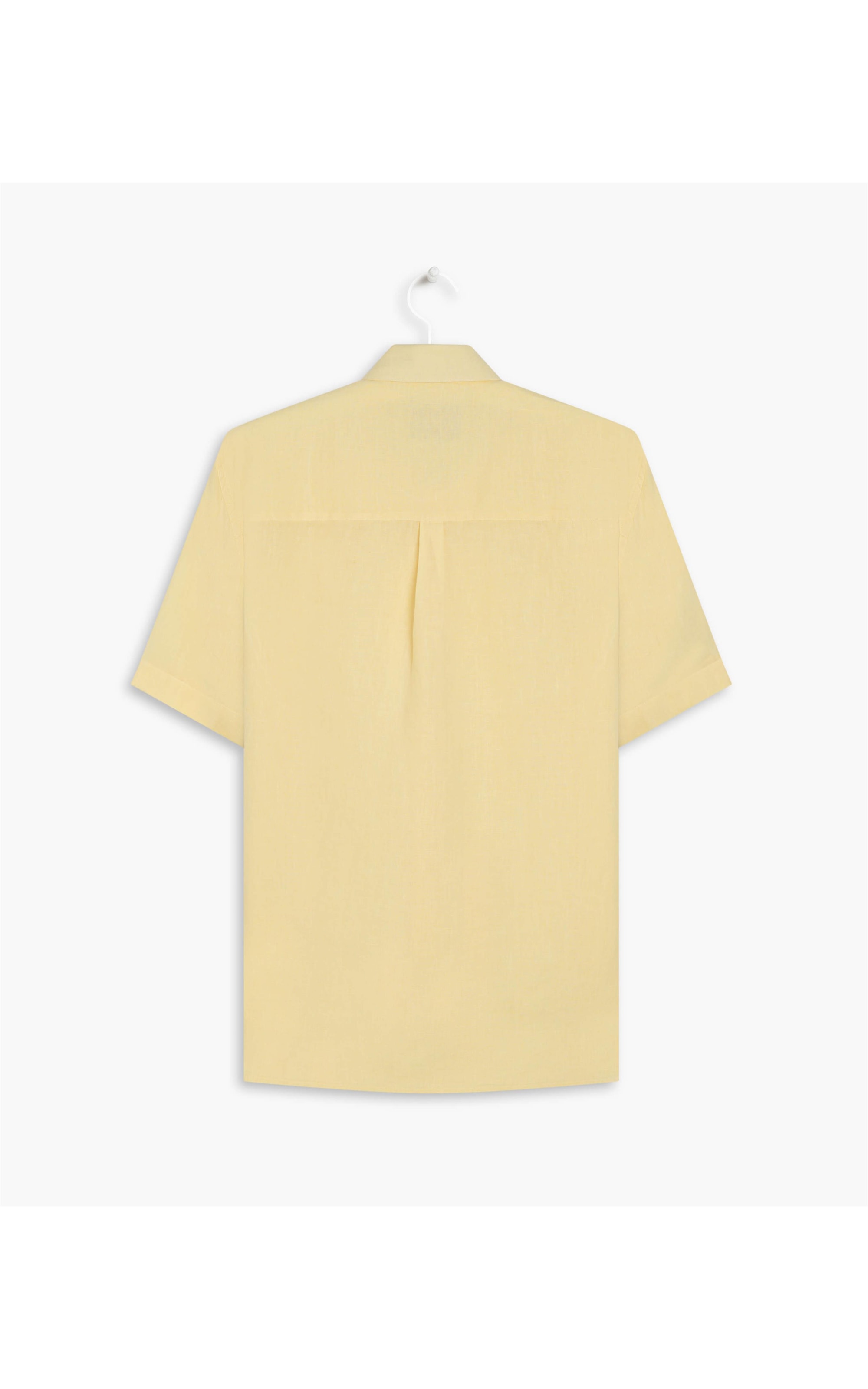 Camisa  Puro Linho  Garment Dye Amarelo