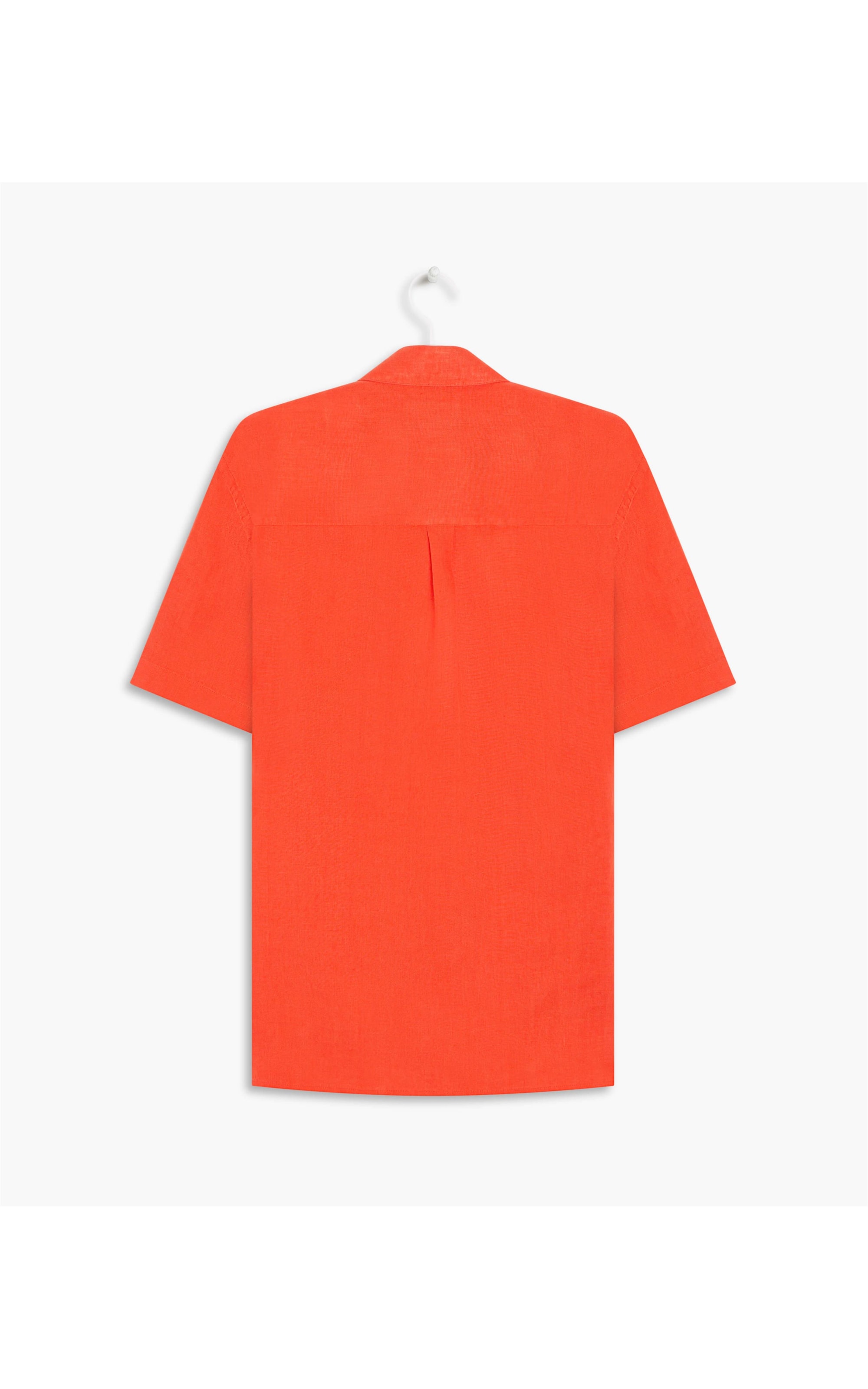Camisa  Puro Linho  Garment Dye Coral