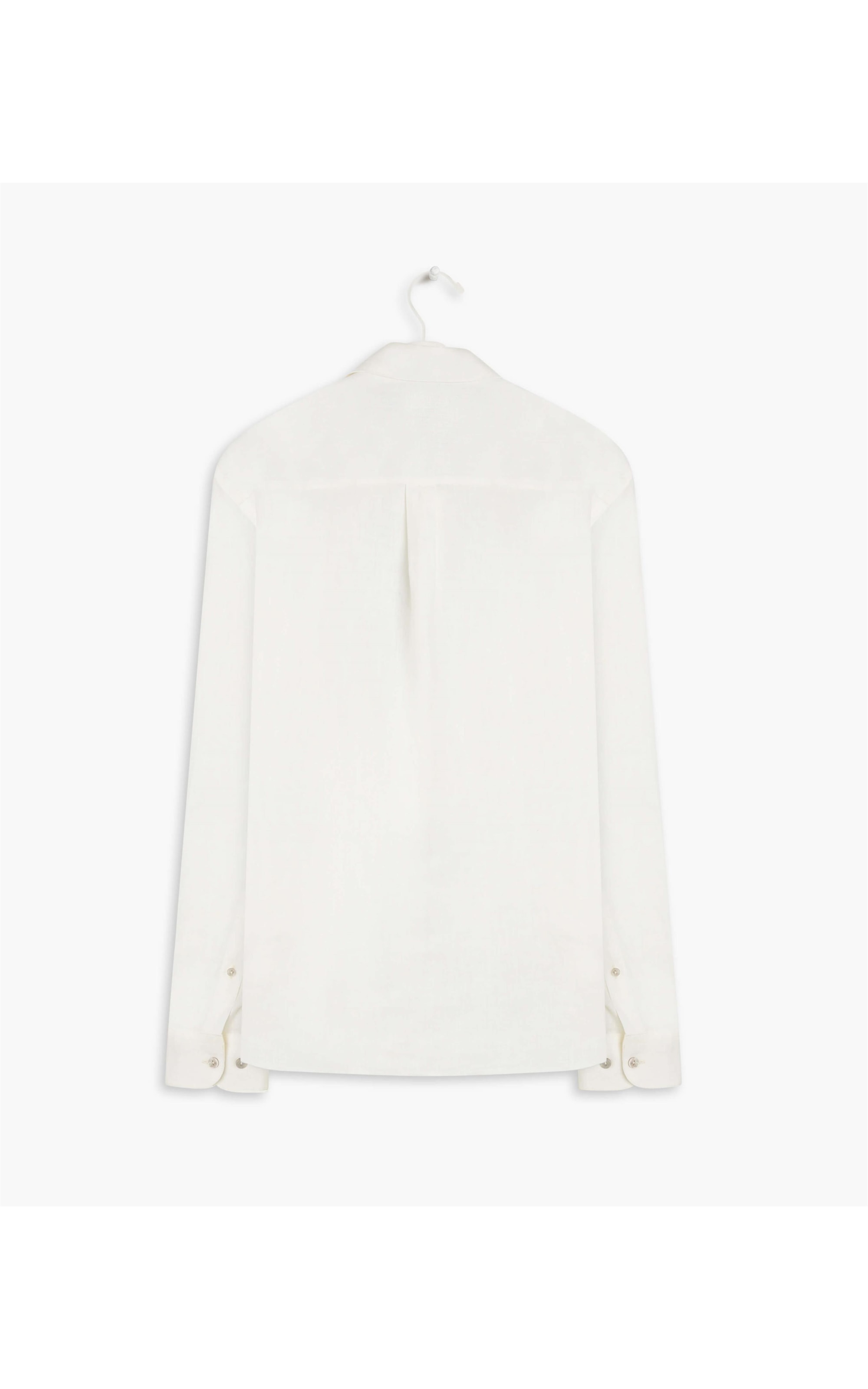 Camisa  Puro Linho Garment Dye  Ml Masculino Branco