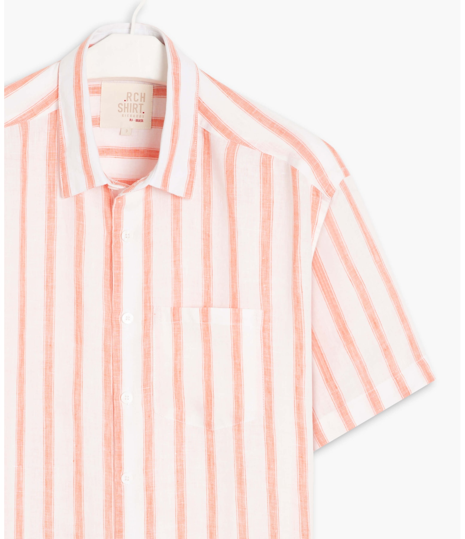 Camisa  Puro Linho  John Laranja