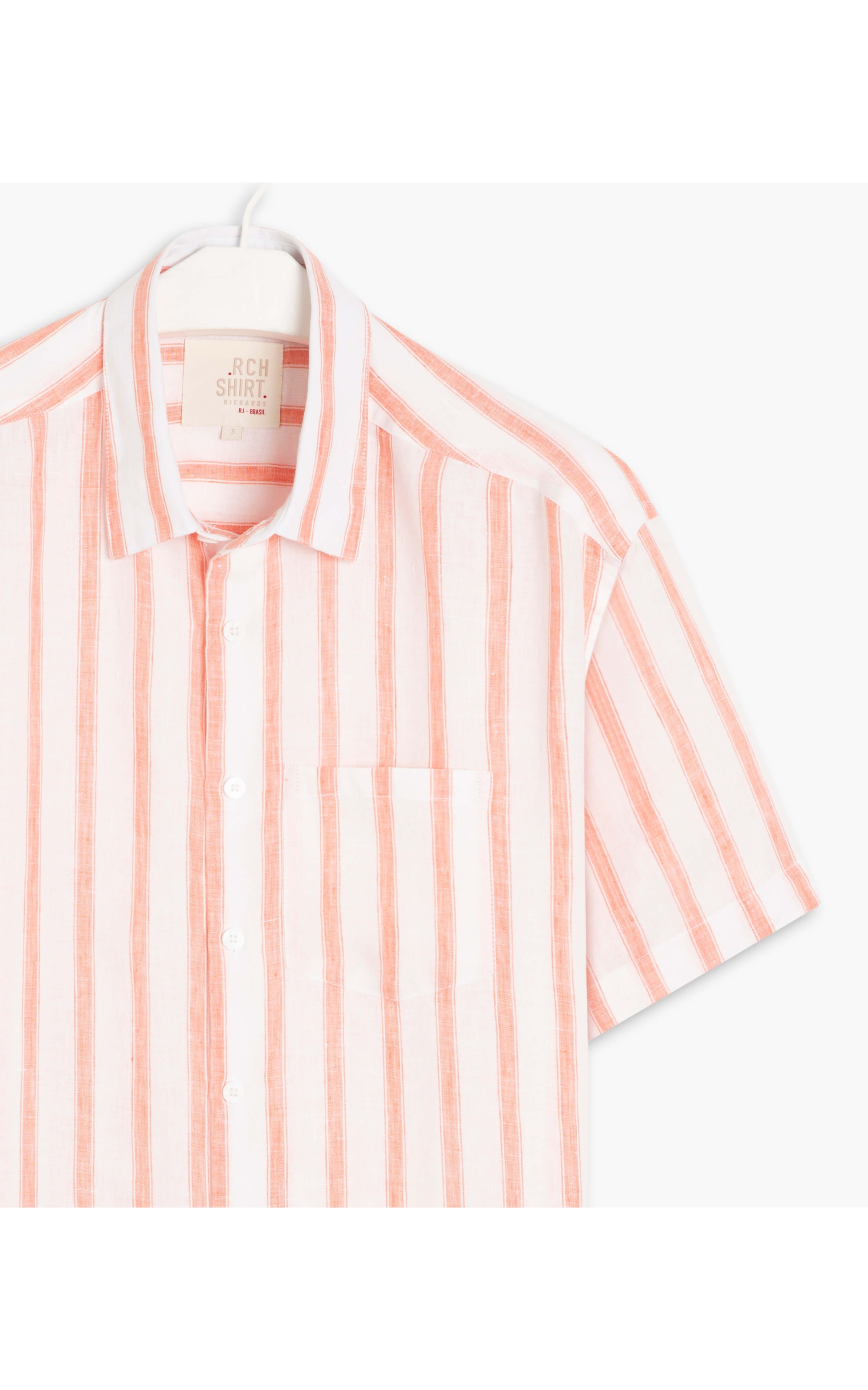Camisa  Puro Linho  John Laranja