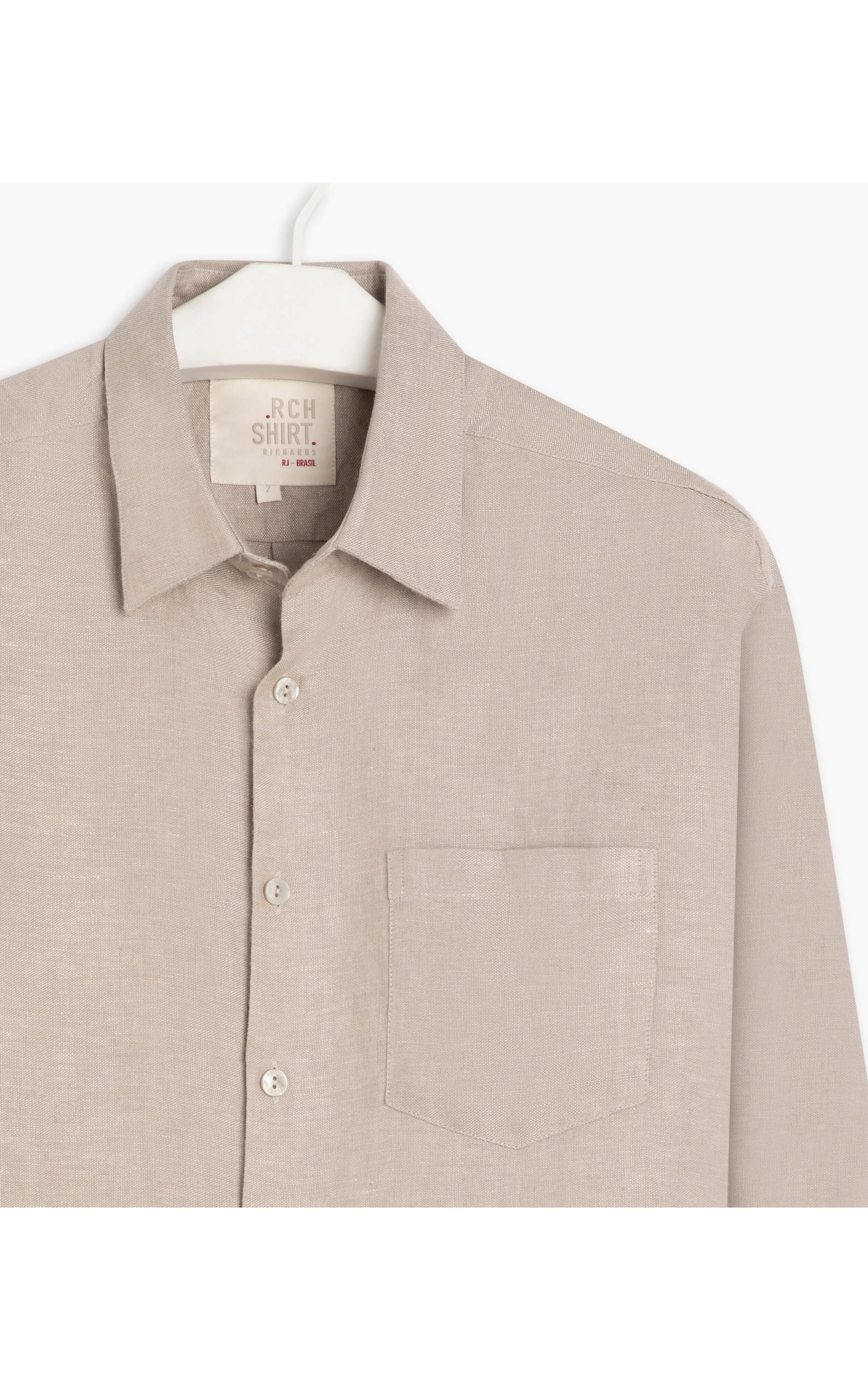 Camisa  Puro Linho Lipat New Ml Natural
