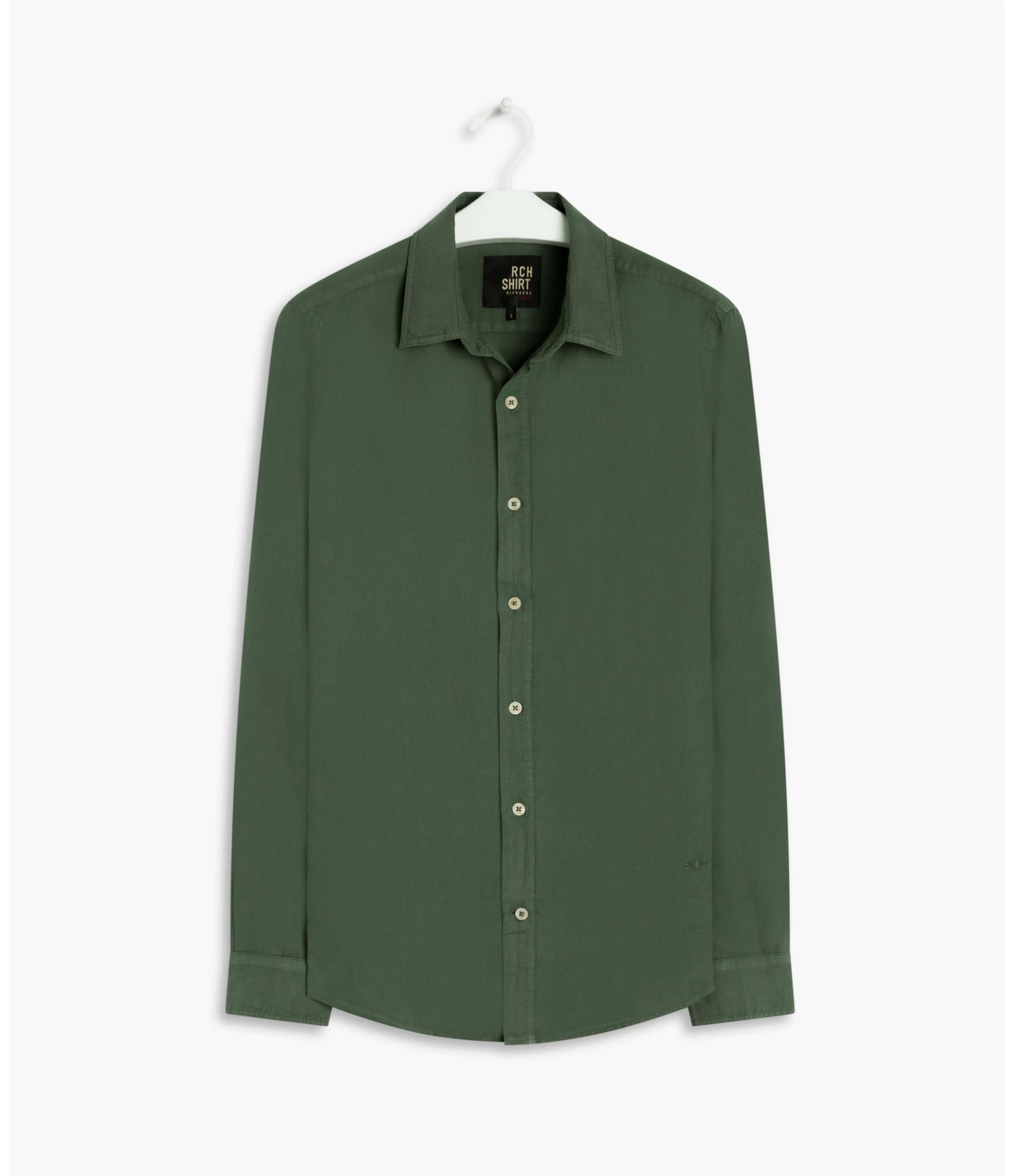 Camisa Puro Linho  Lisa Ml Verde