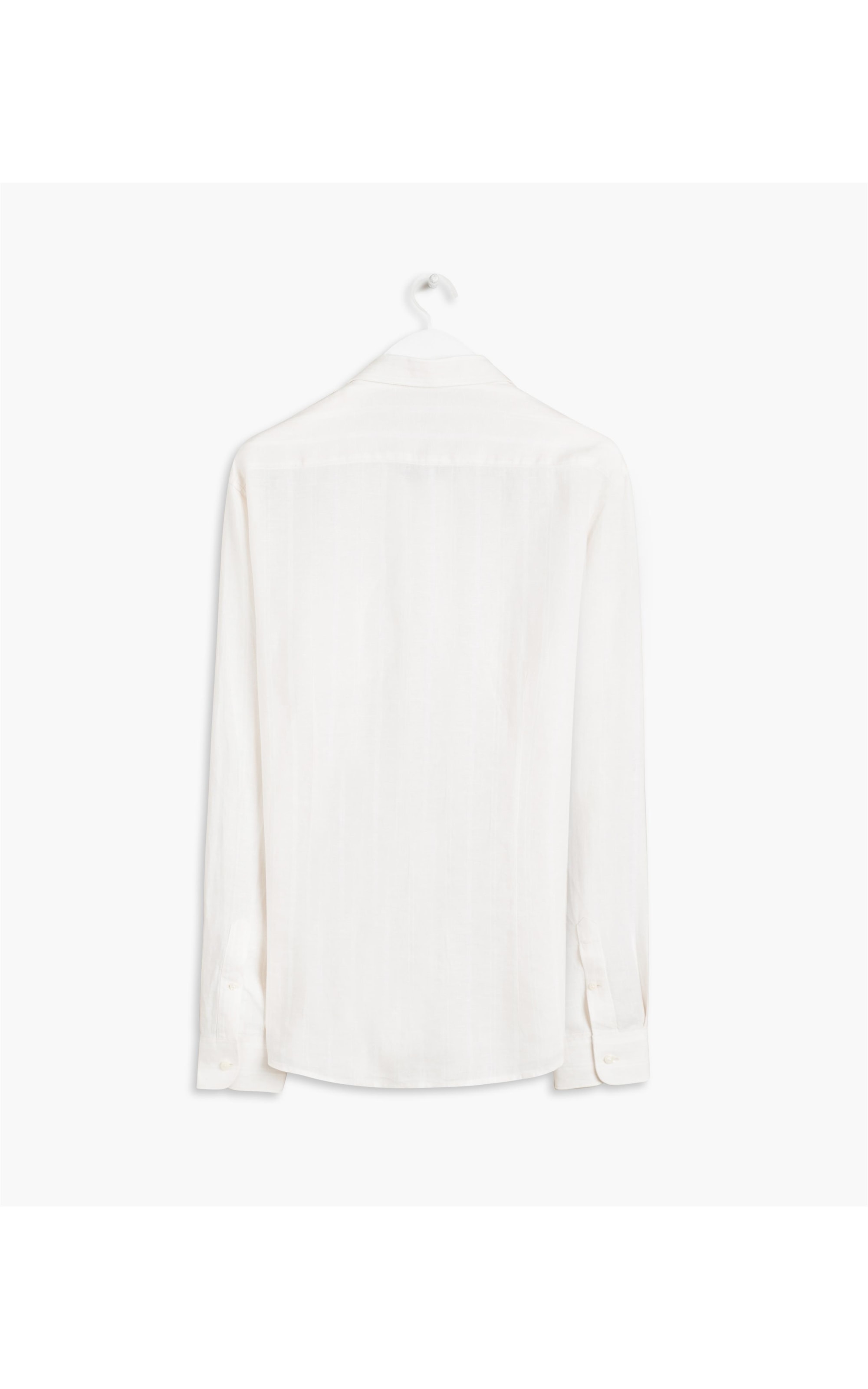 Camisa Puro Linho Listrada Ml Khaki