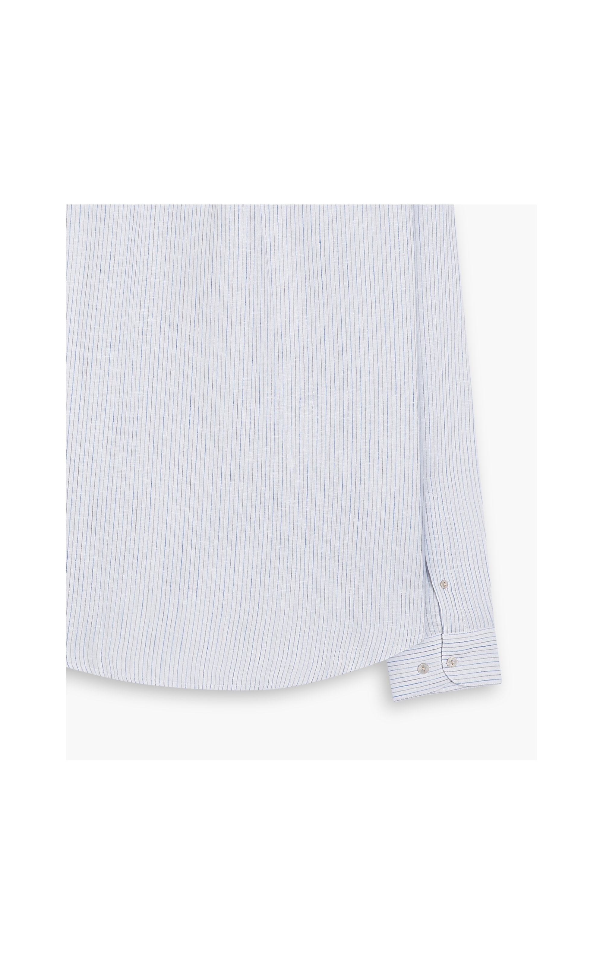 Camisa  Puro Linho  Listrada Sylvio Ml Caqui