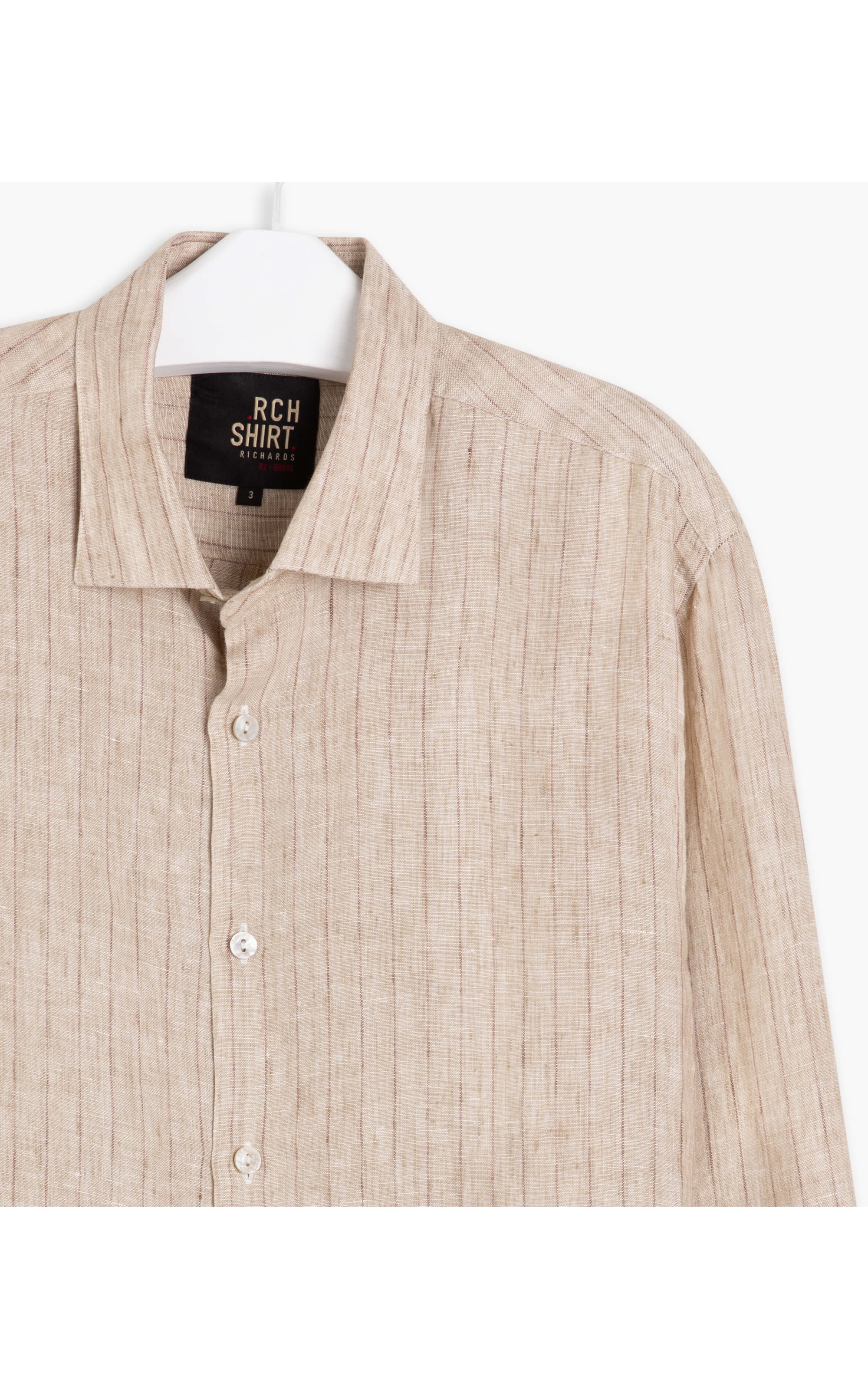 Camisa Puro Linho  Lucas Natural