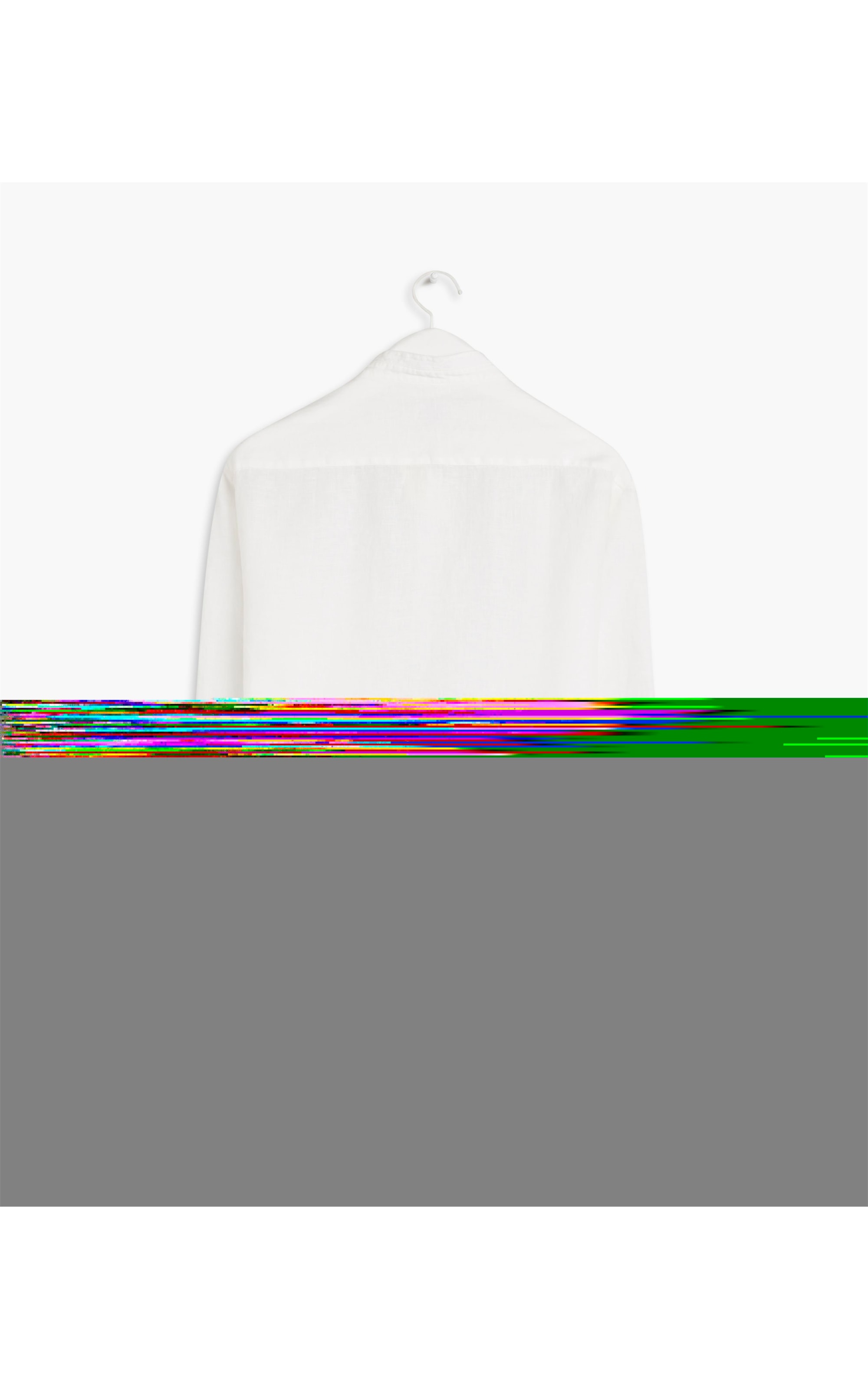 Camisa  Puro Linho  Mandarin Ano Novo Ml Branco