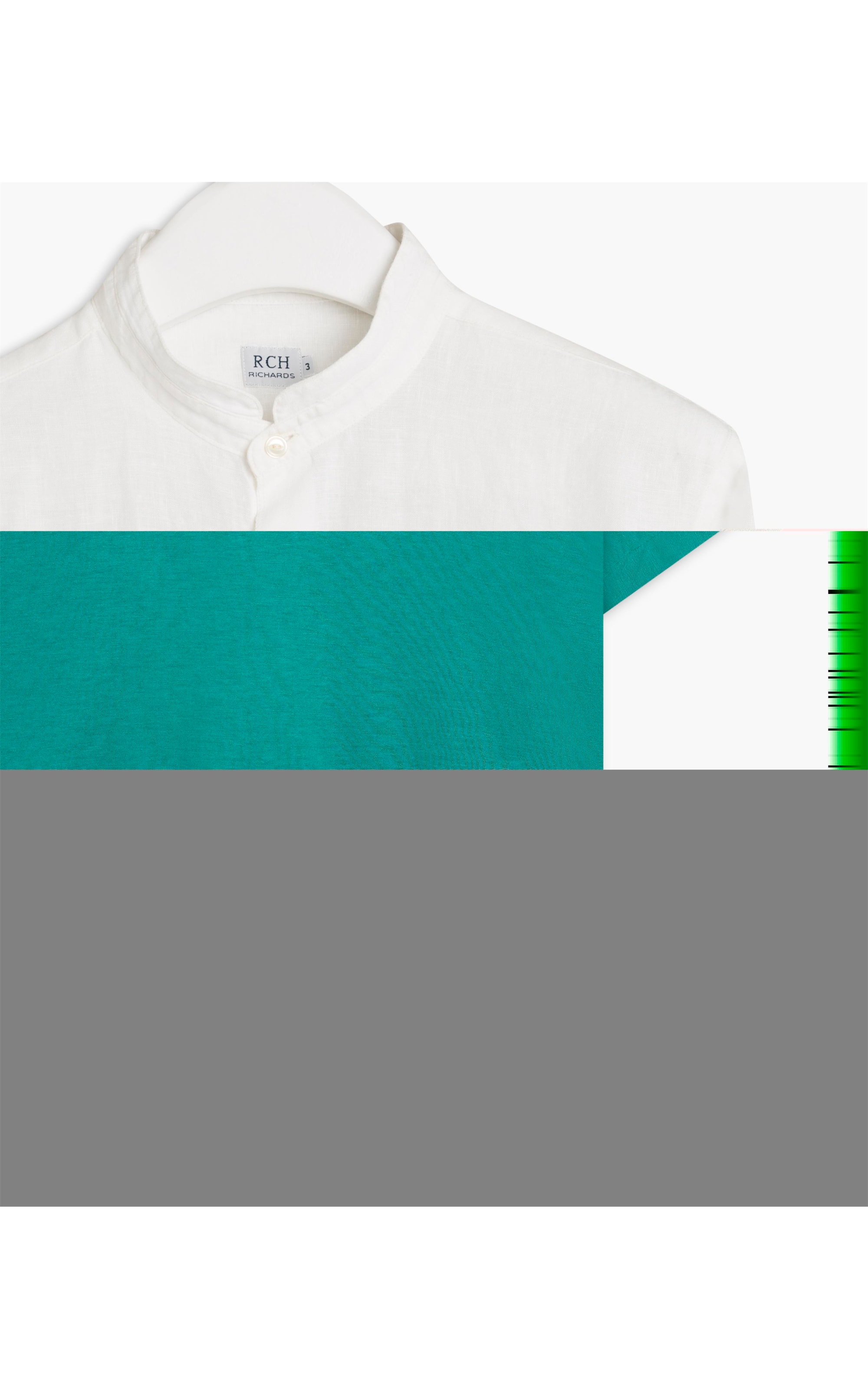 Camisa  Puro Linho  Mandarin Ano Novo Ml Branco