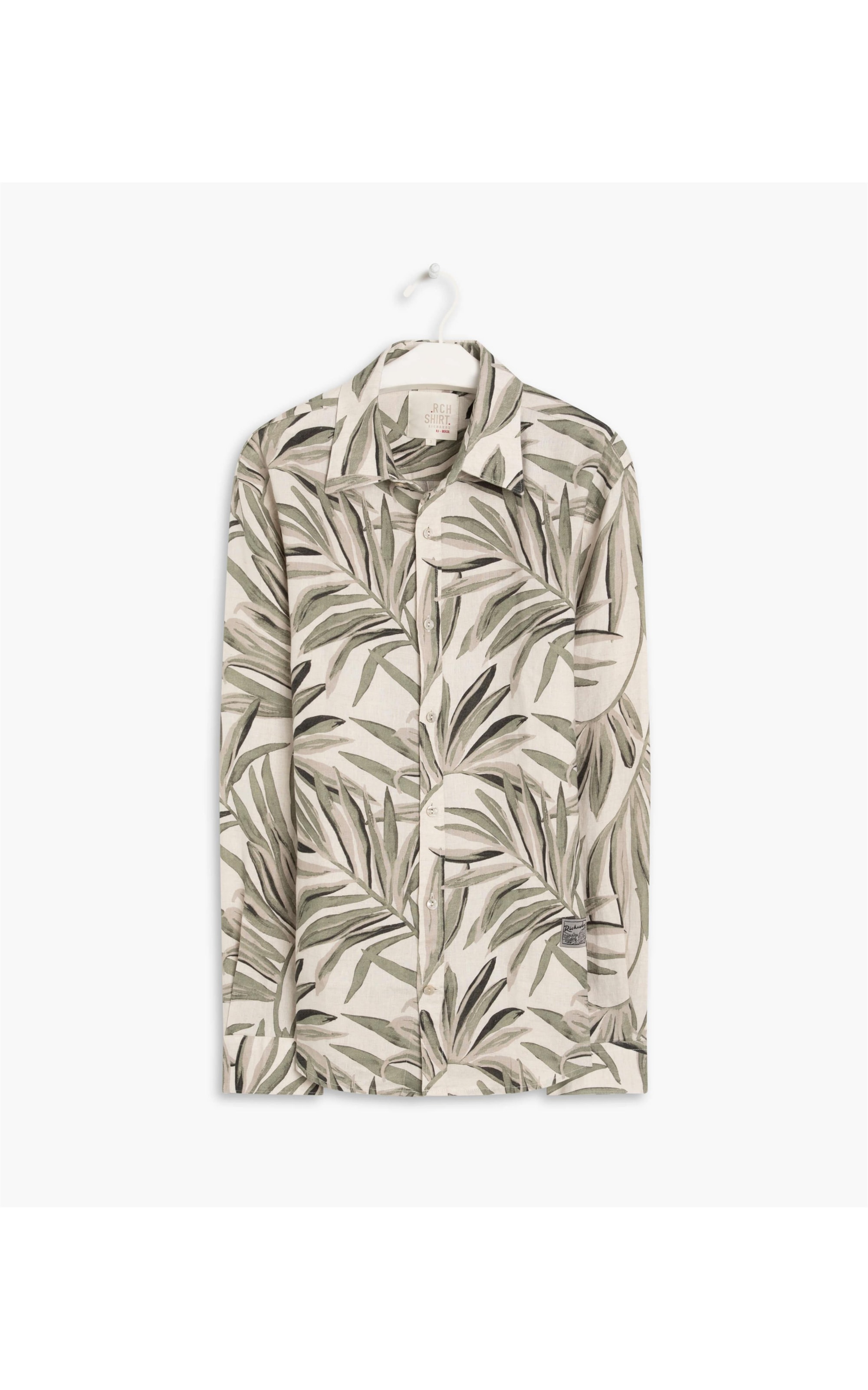 Camisa  Puro Linho  Mixtecana Verde Militar