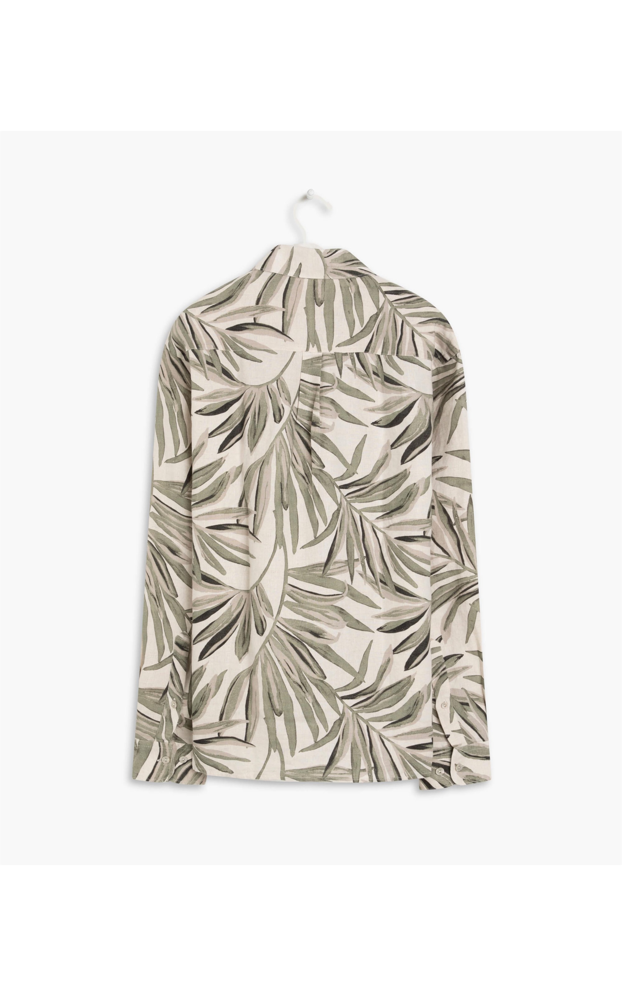 Camisa  Puro Linho  Mixtecana Verde Militar