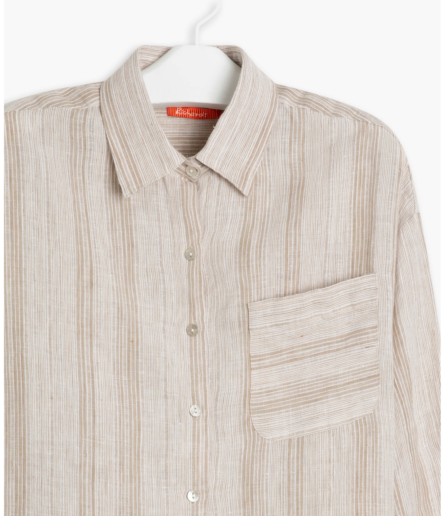 Camisa  Puro Linho  Napier Stripe Natural