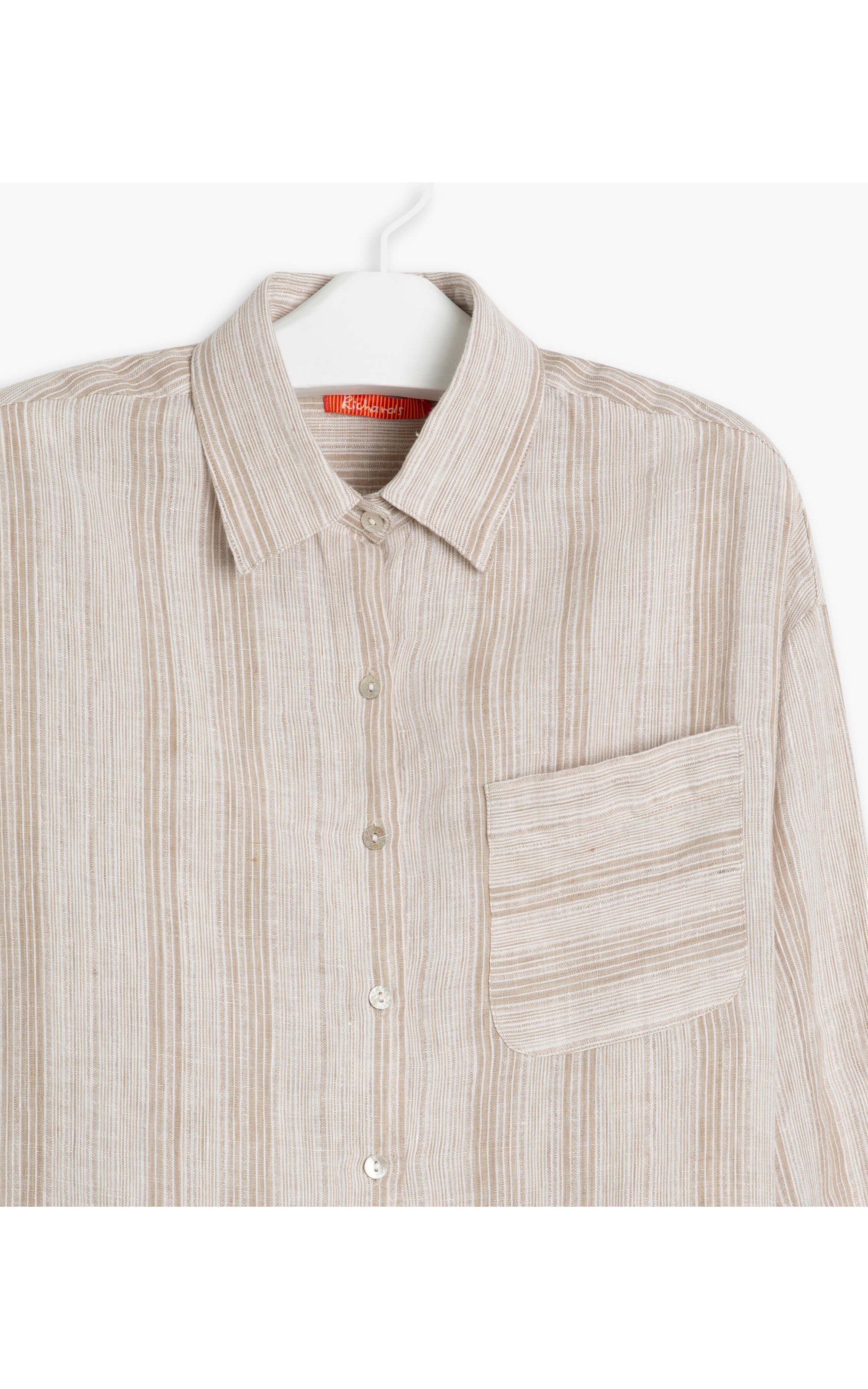 Camisa  Puro Linho  Napier Stripe Natural