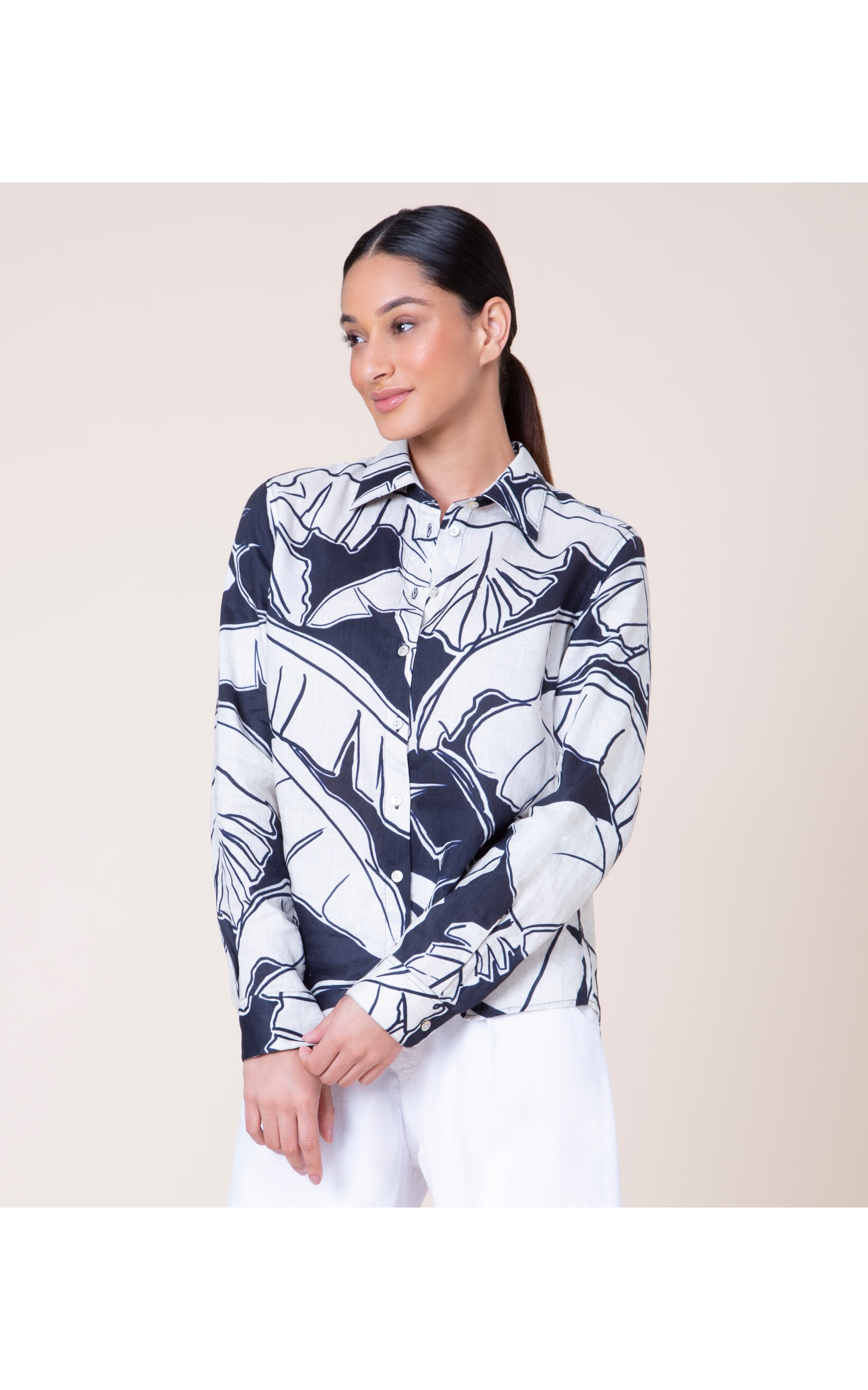 Camisa  Puro Linho  New Brava Marinho