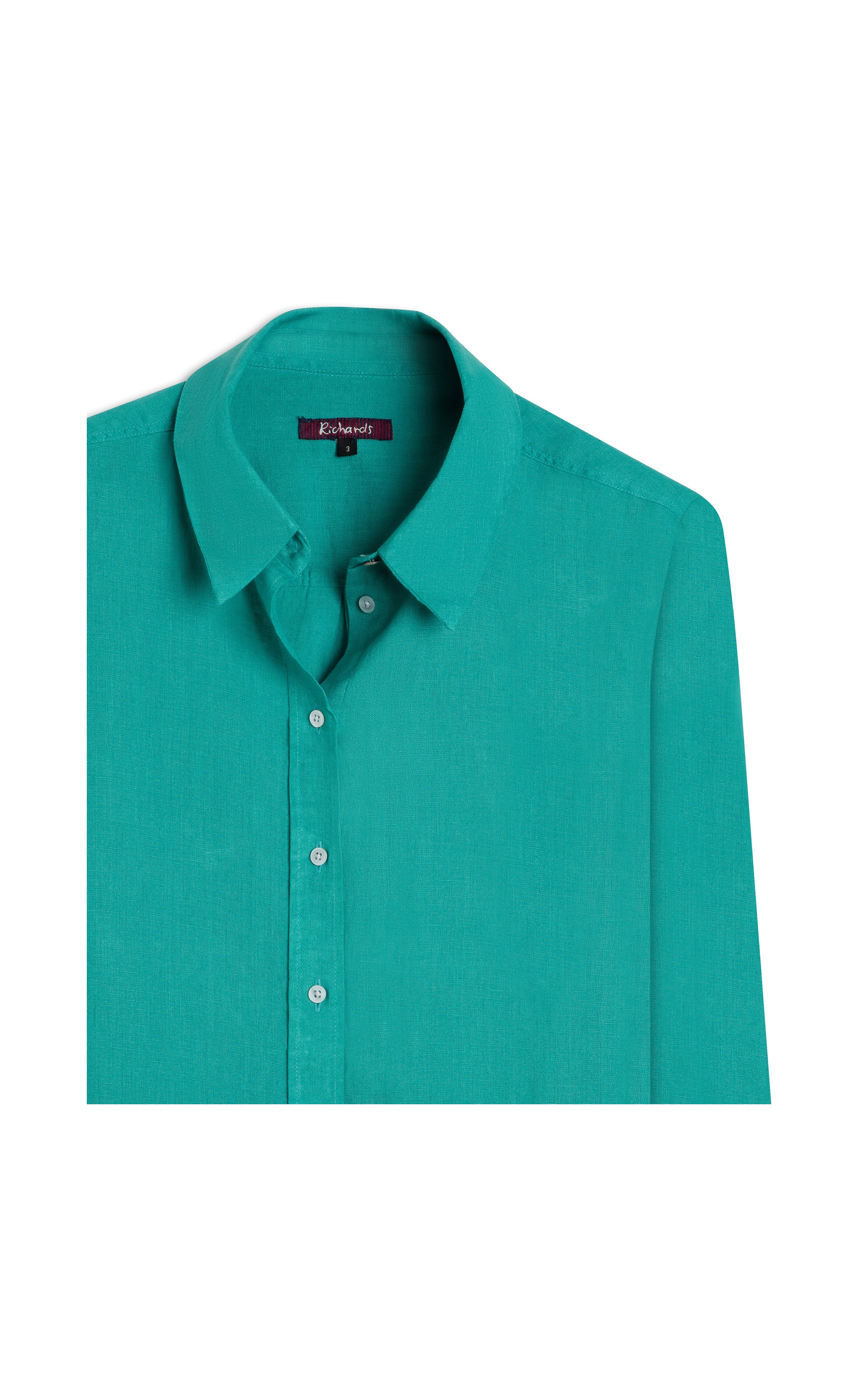 Camisa  Puro Linho Nina  Feminino Turquesa