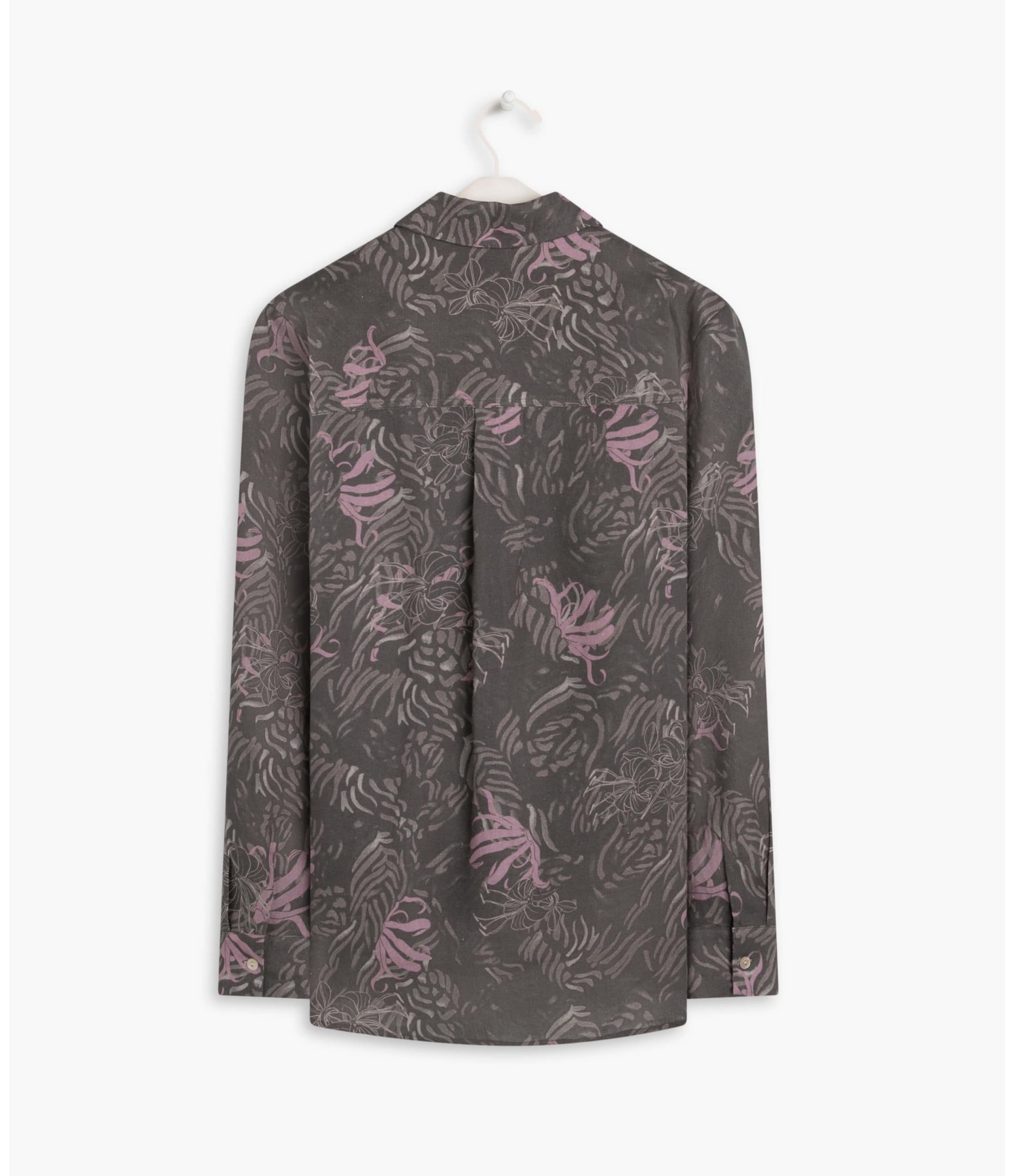 Camisa Puro Linho  Nina Tiger Grafite