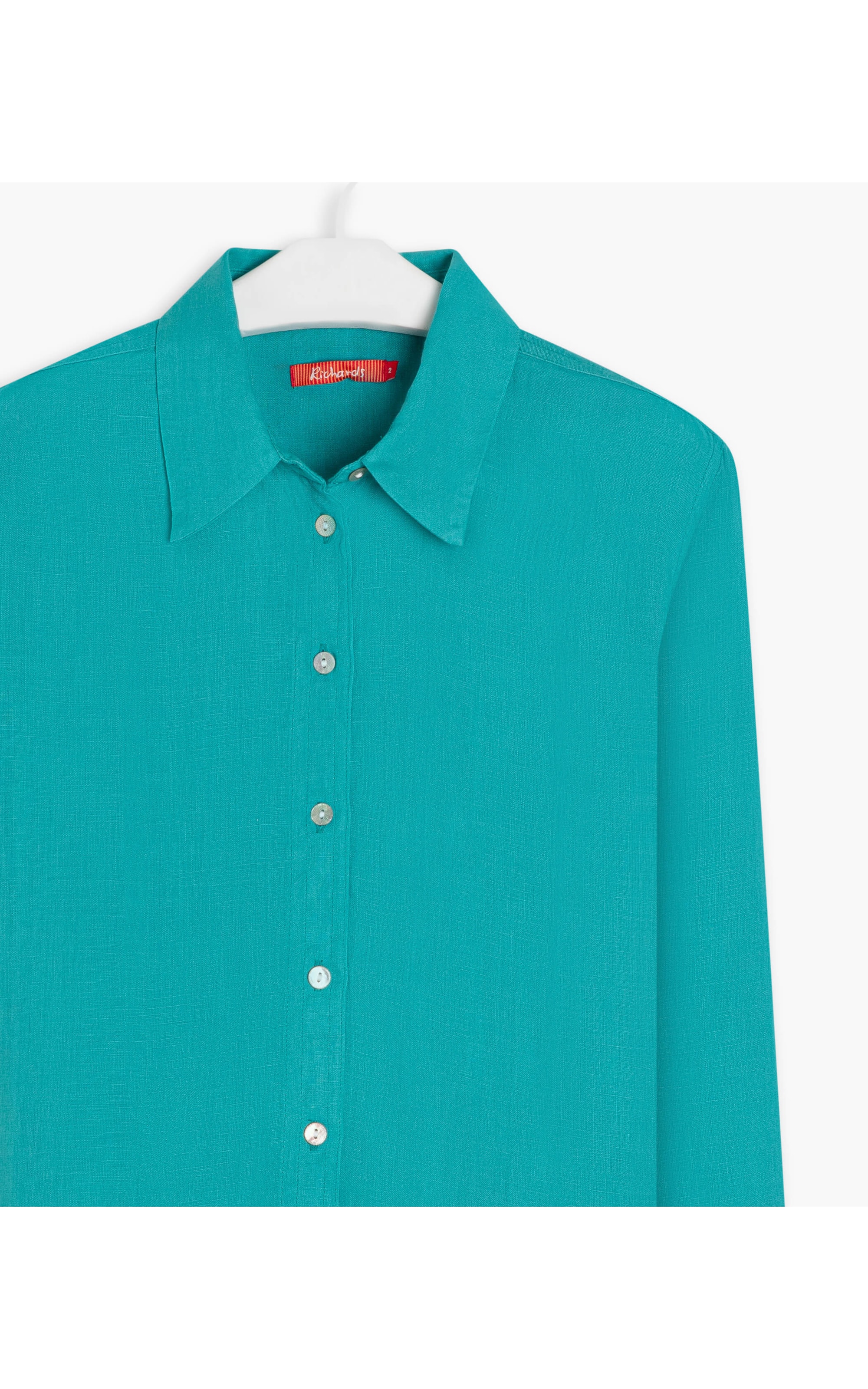 Camisa  Puro Linho  Nina Turquesa